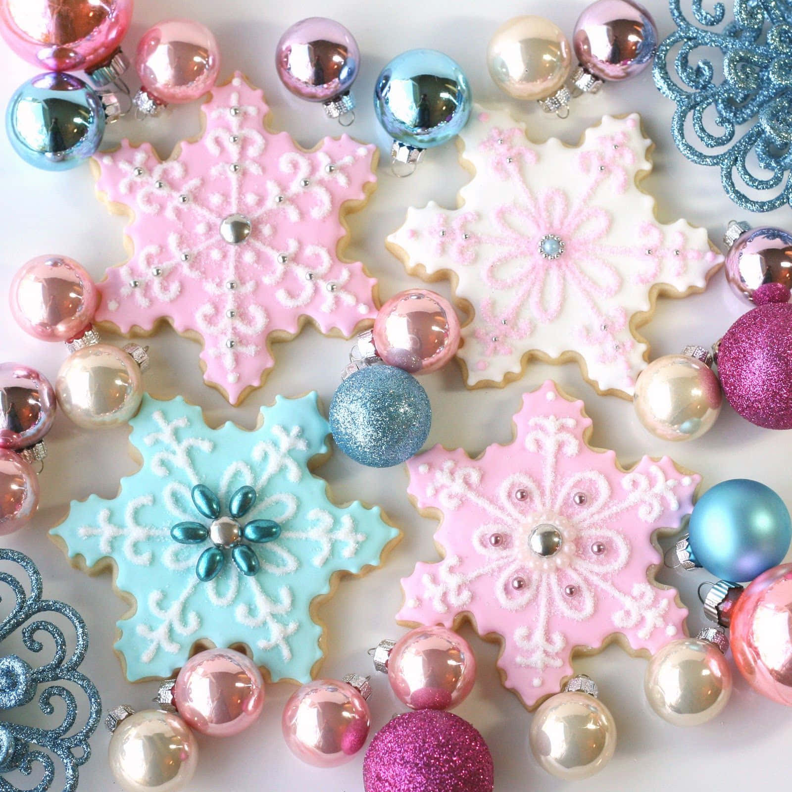 Welcome The Festive Season With A Colourful Pastel Christmas Wallpaper