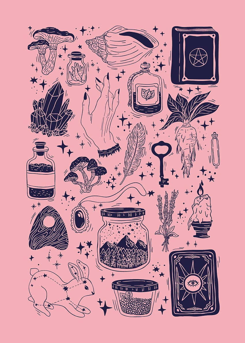 Welcome To The Magical World Of The Pastel Witch Wallpaper