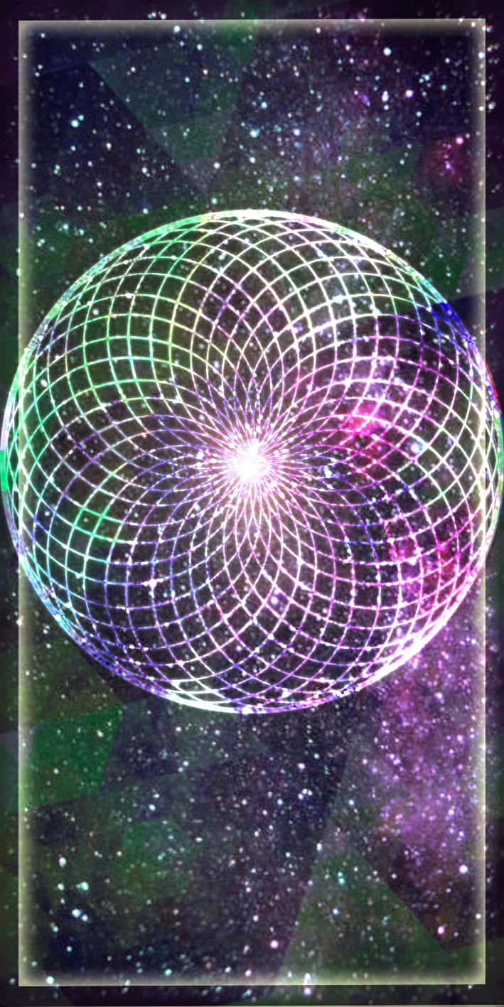 Welcome To The World Of Serenity With The Flower Of Life Wallpaper