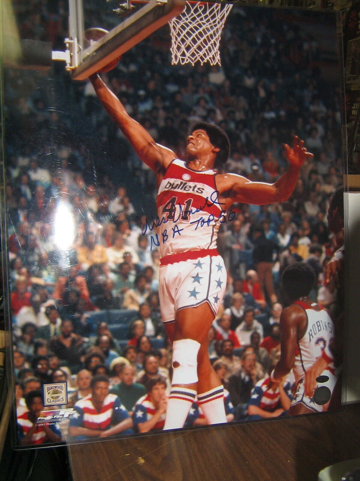 Wes Unseld Washington Bullets Autograph Wallpaper