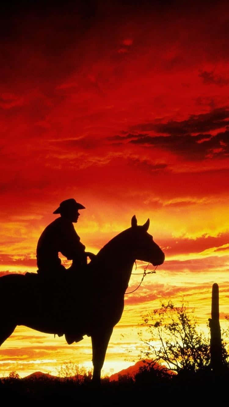 Western Cowboy Iphone 750 X 1334 Wallpaper