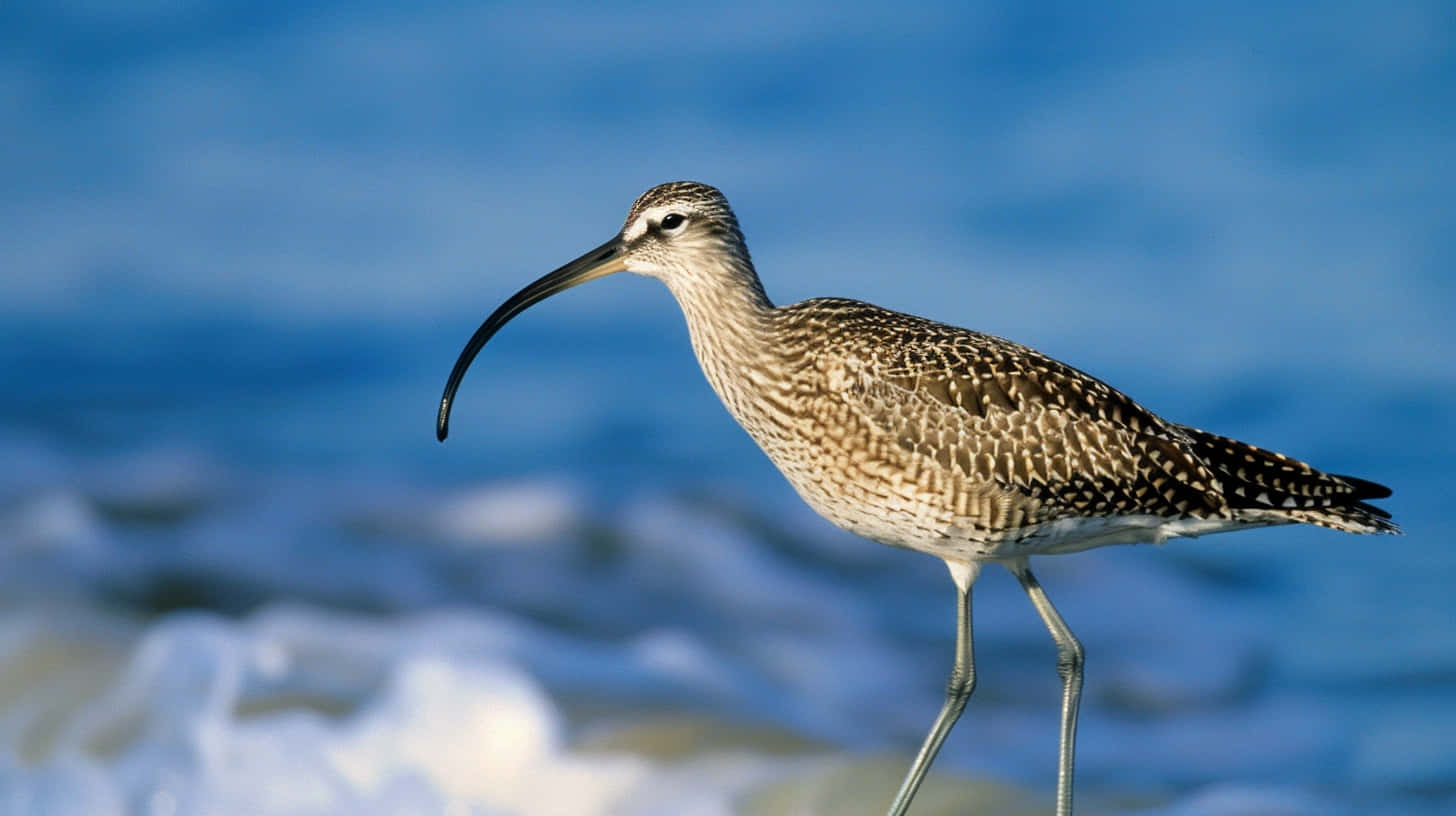 Whimbrel Shorebird Seaside Wallpaper