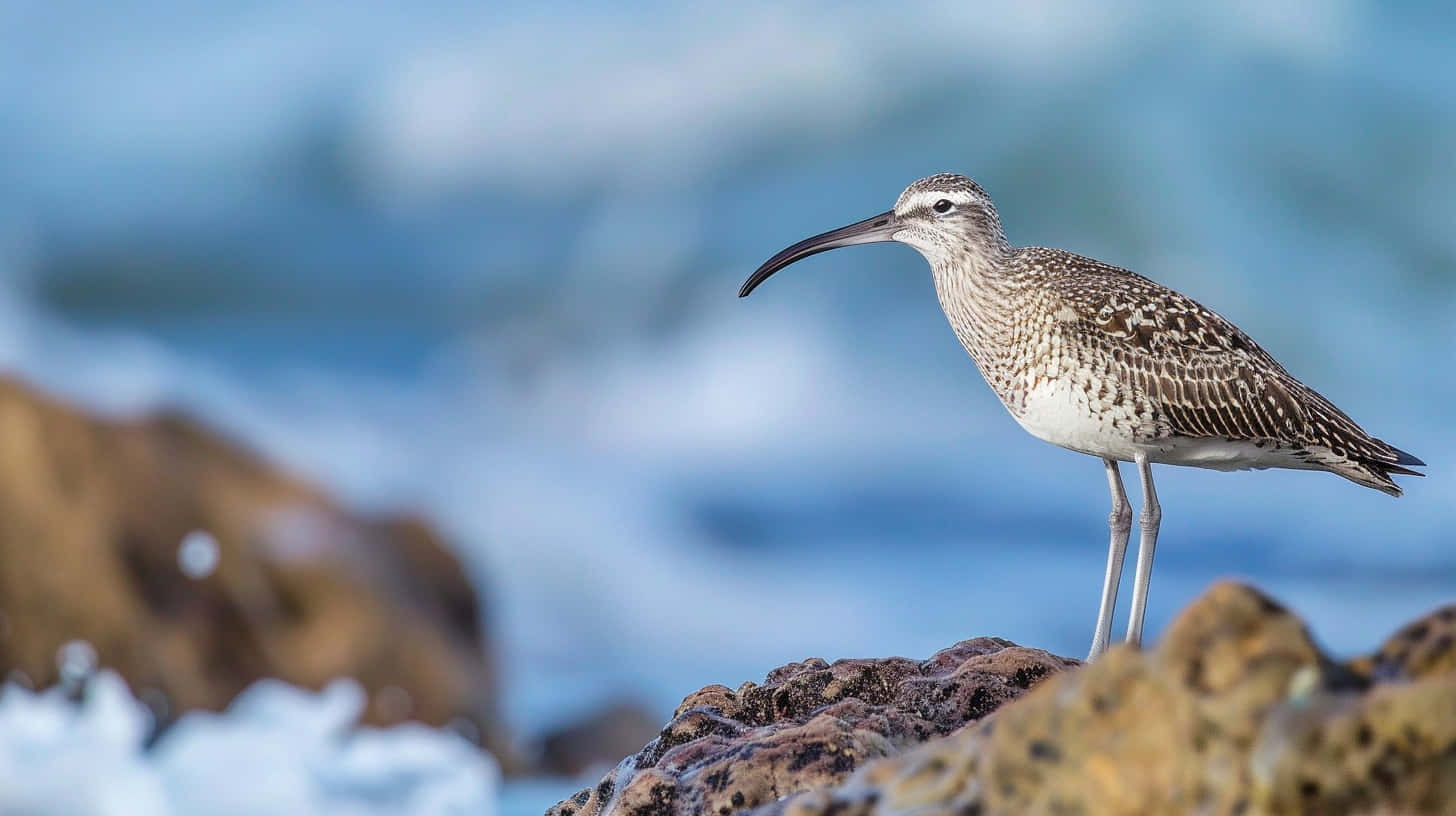 Whimbrelon Coastal Rocks Wallpaper