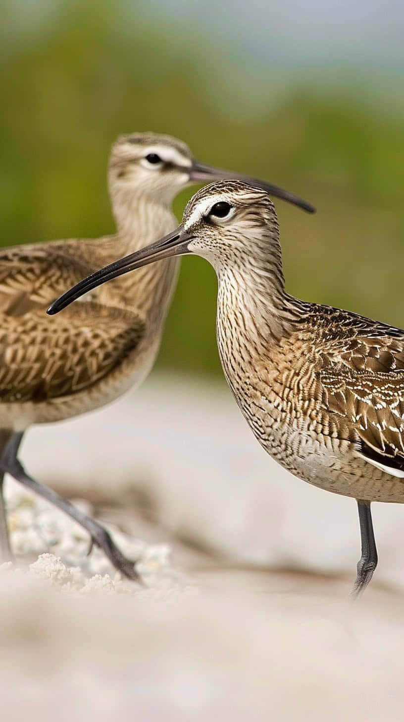 Whimbrelson Sandy Shore Wallpaper