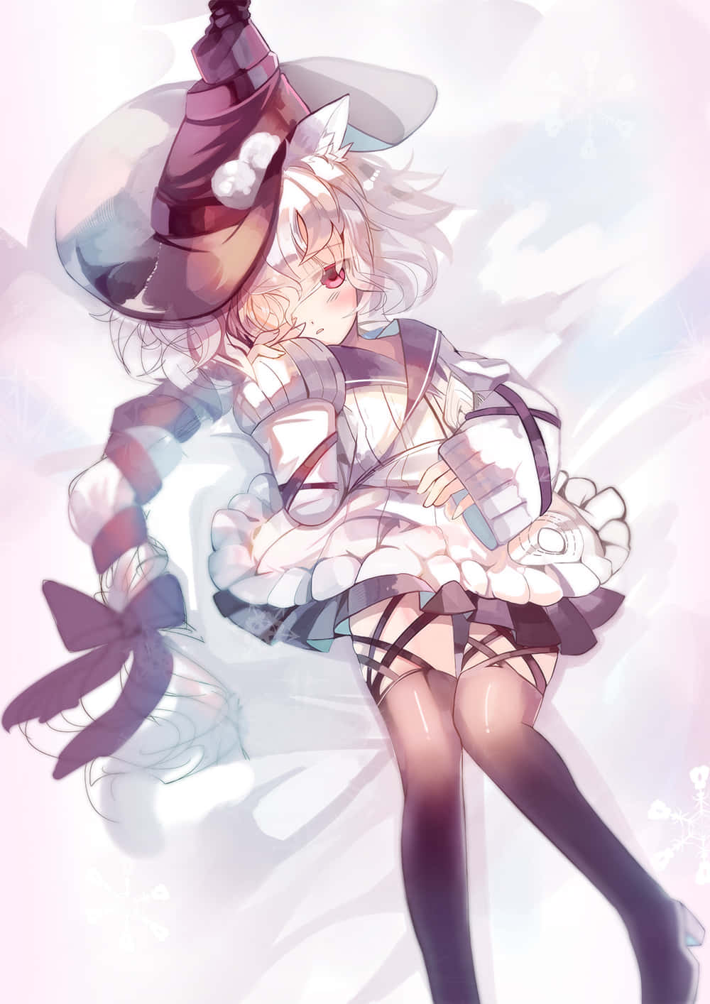 Whimsical Anime Witch Art Wallpaper