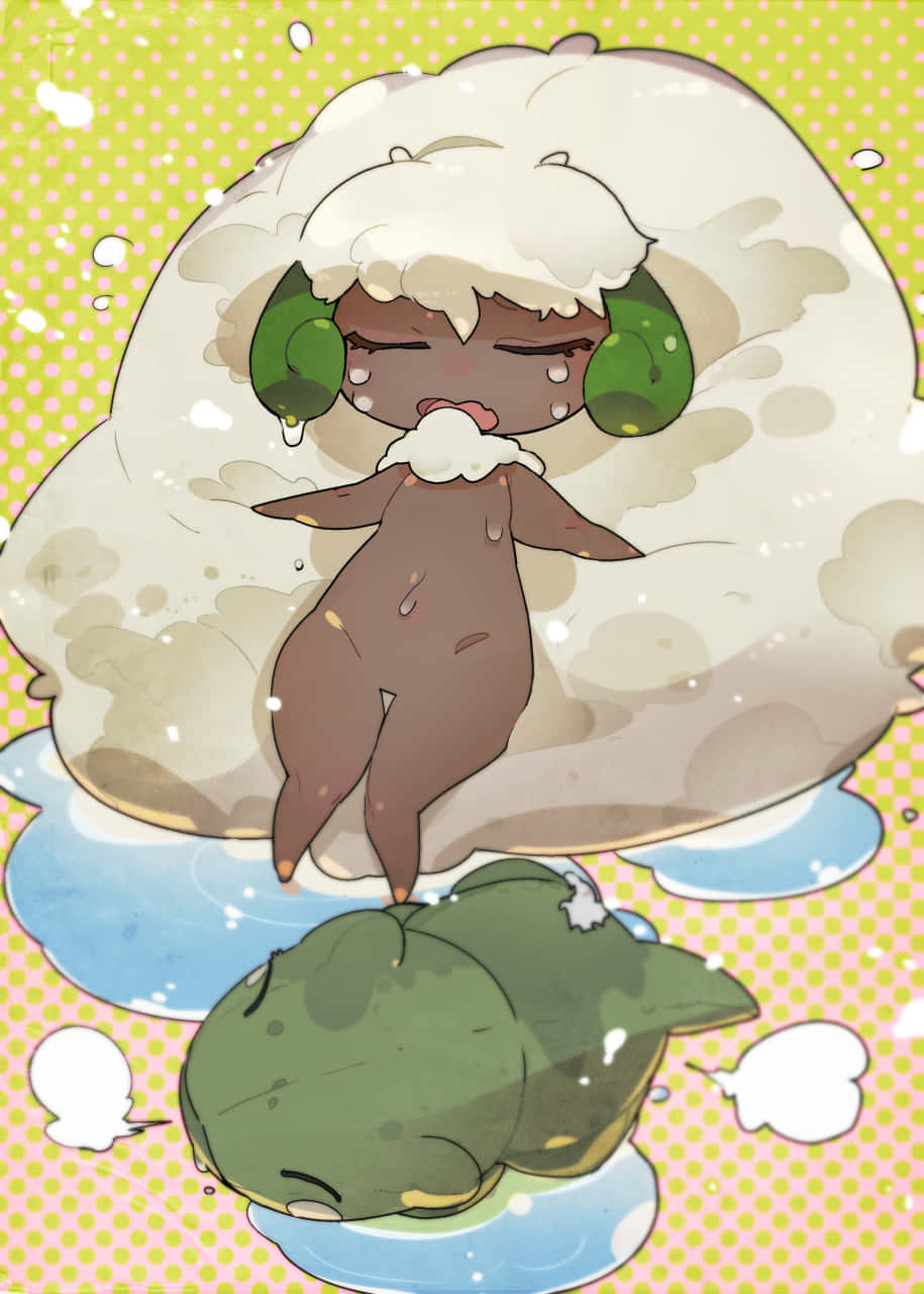 Whimsicott Standing On Doll Wallpaper