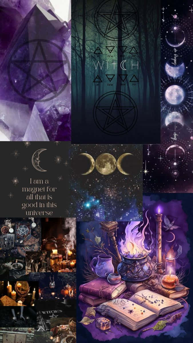 Whimsigoth Aesthetic Collage Wallpaper