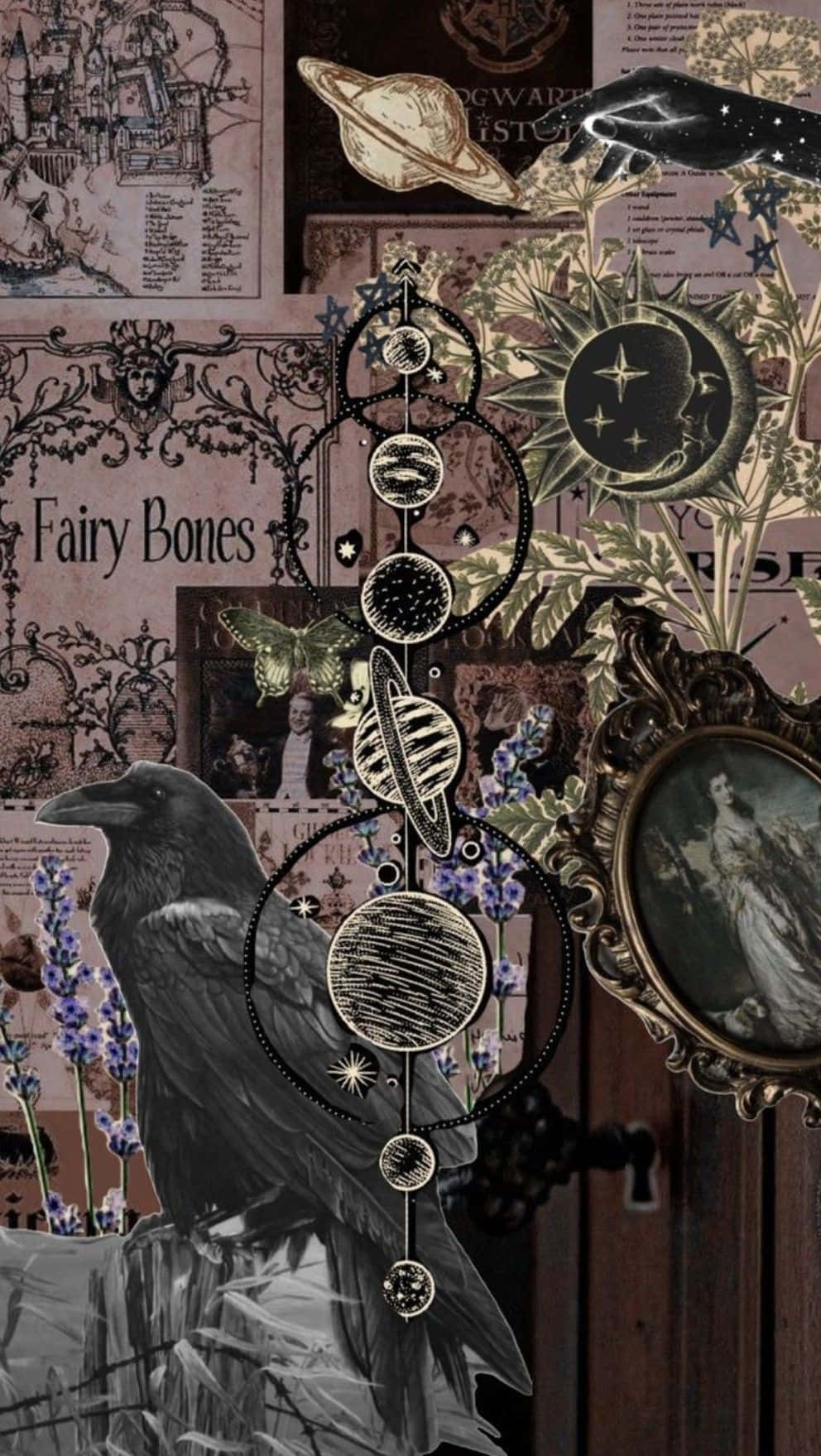 Whimsigoth Collage Aesthetic Wallpaper