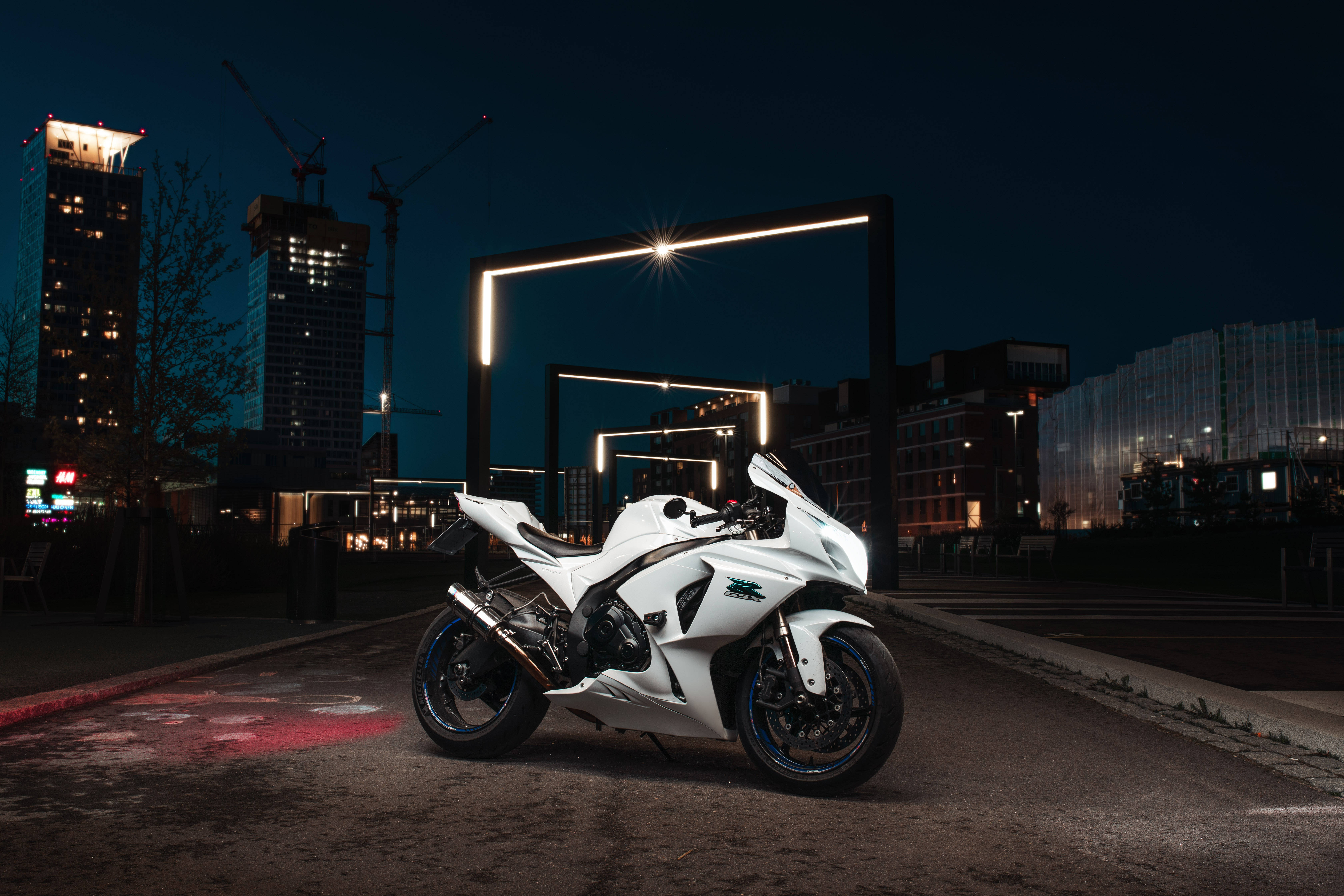 White 1920x1080 Motorcycle Wallpaper