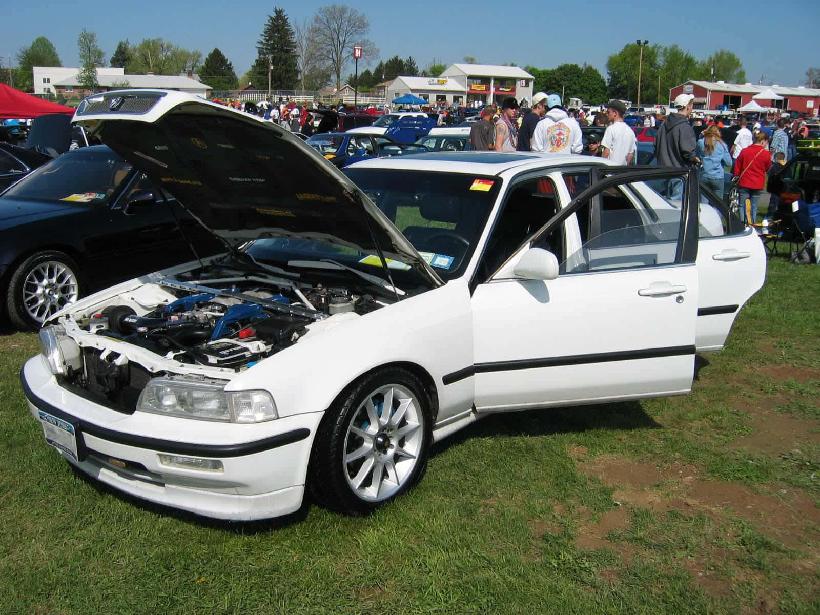 White Acura Vigorat Car Show.jpg Wallpaper