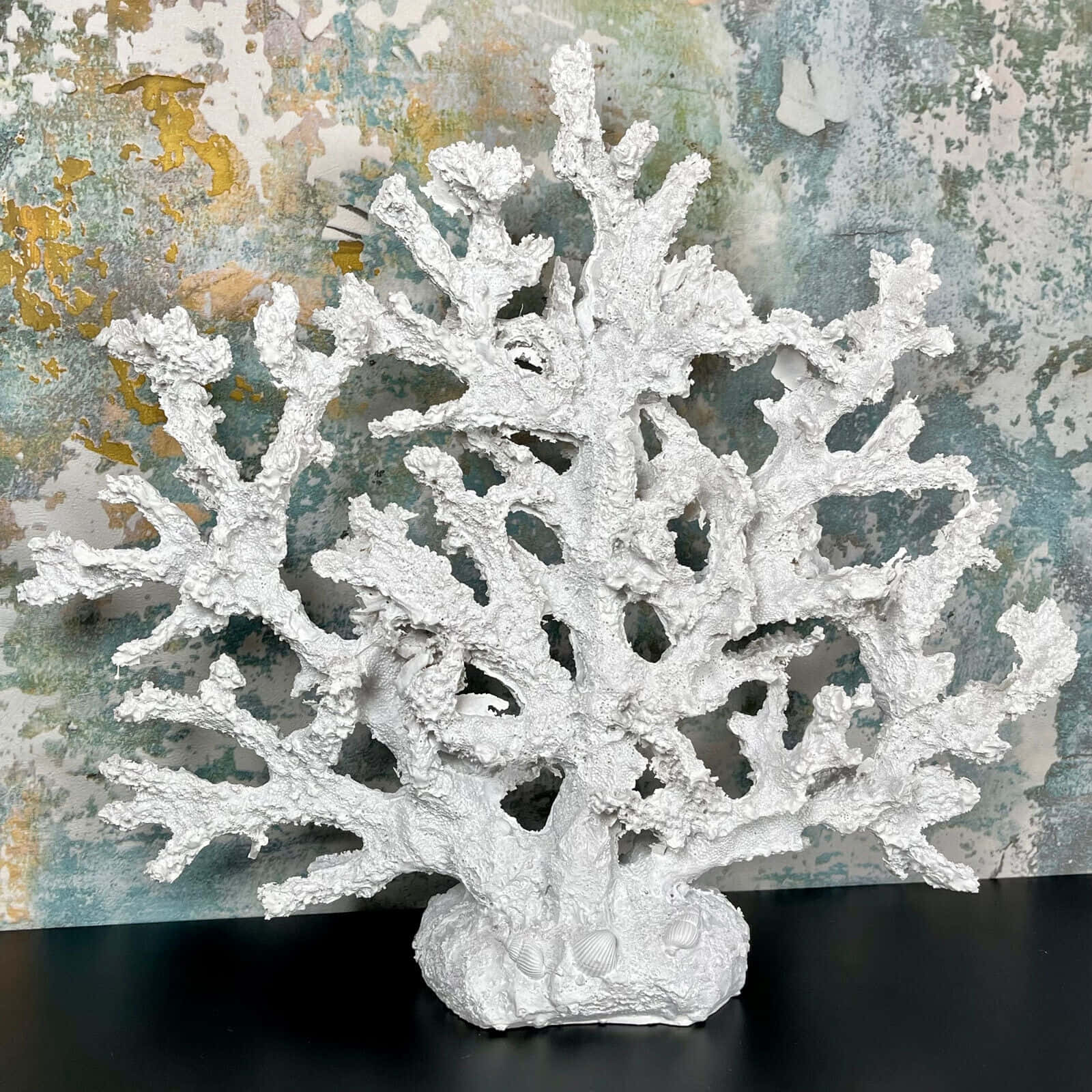 White Coral Sculpture Art Piece Wallpaper