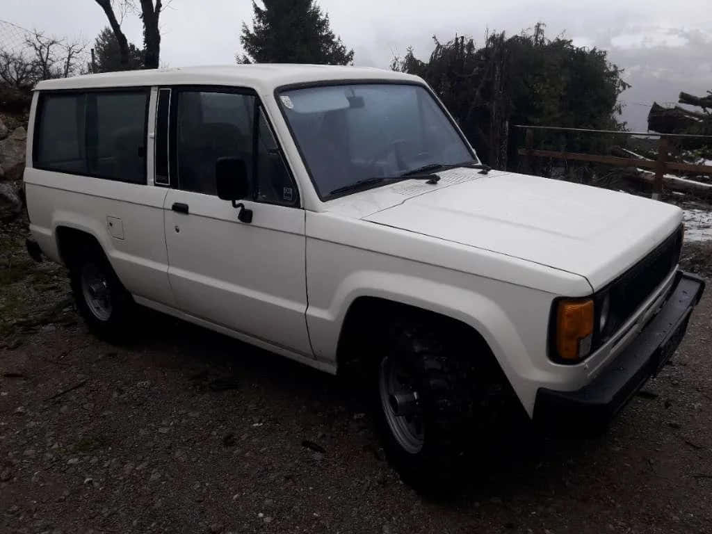 White Isuzu Rodeo S U V Outdoor Wallpaper