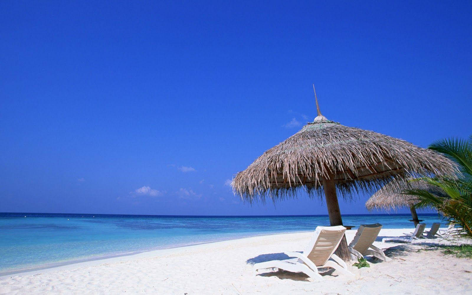 White Sands On A Beautiful Beach Wallpaper