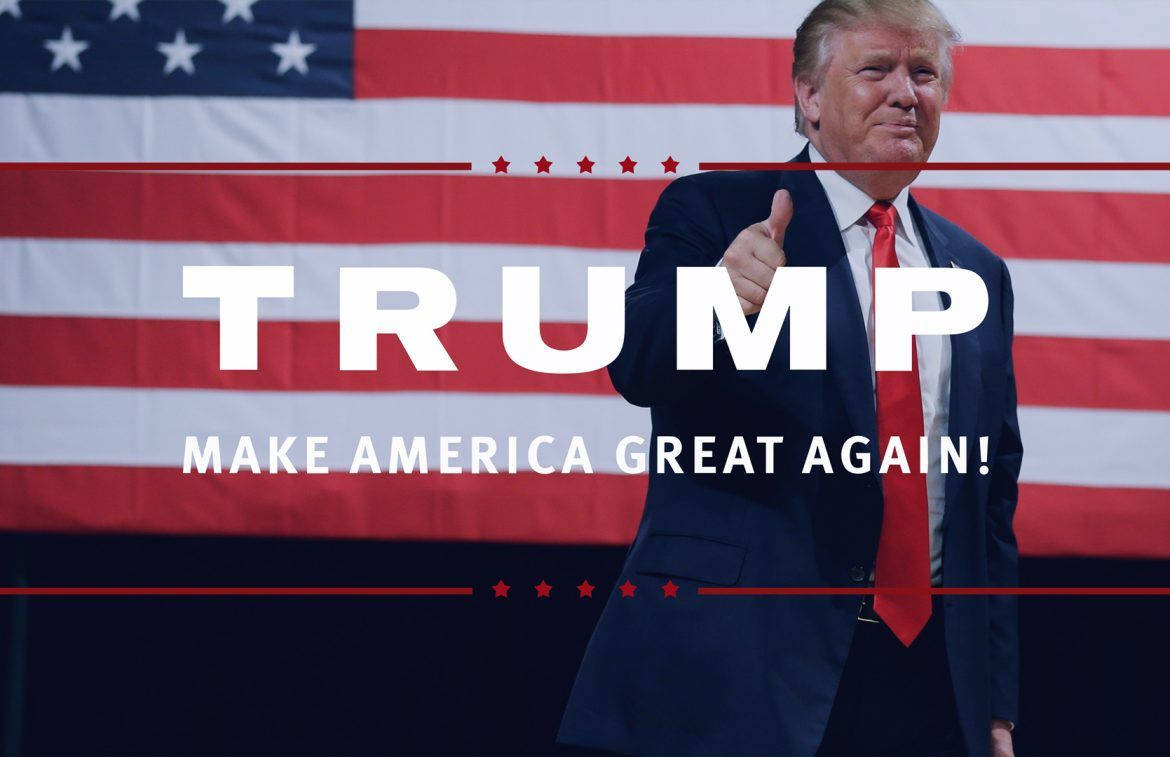 White Trump Make America Great Again Wallpaper