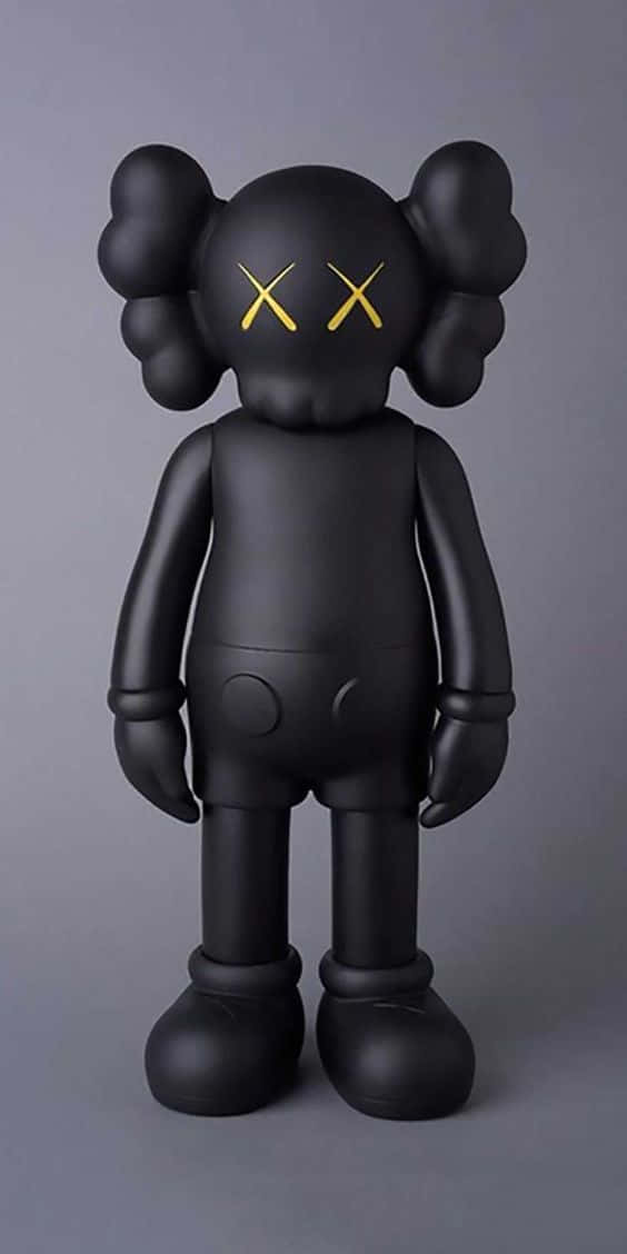 Whole Body Kaws Black And White Wallpaper