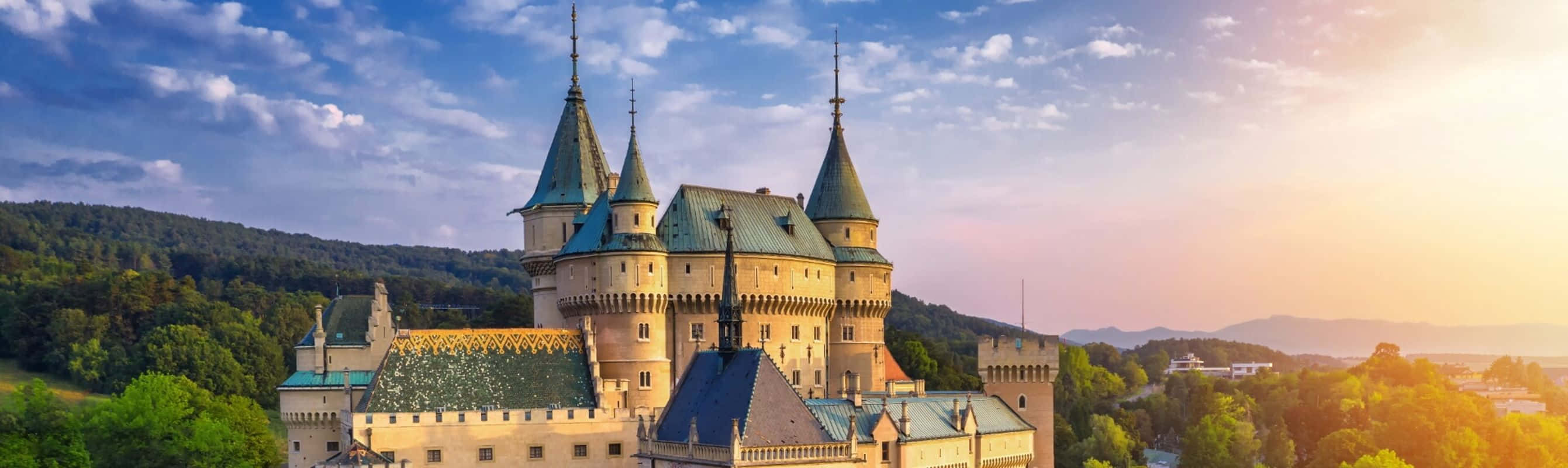 Widescreen Bojnice Castle Wallpaper