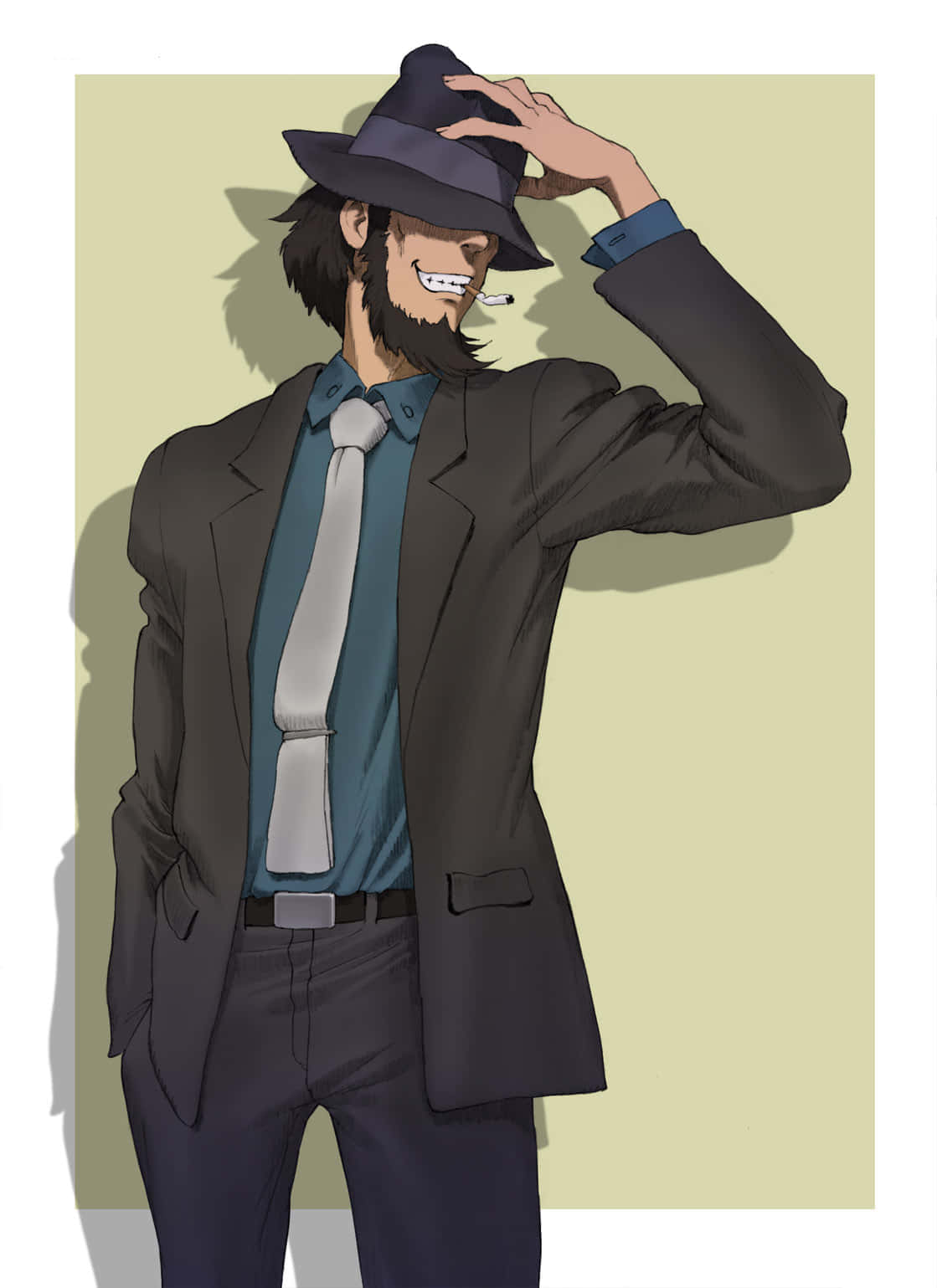 Wielding A Gun With Precision, Lupin Iii's Daisuke Jigen Wallpaper