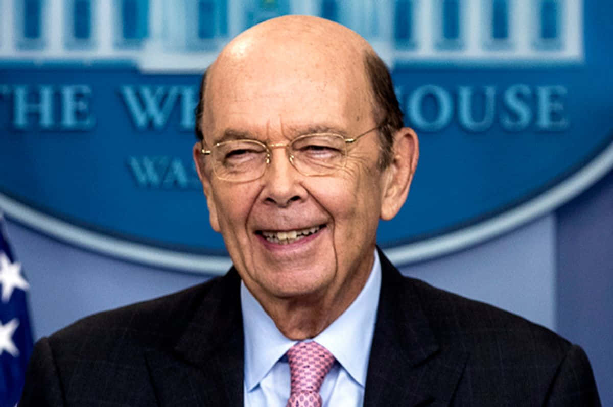 Wilbur Ross Smilingat White House Wallpaper