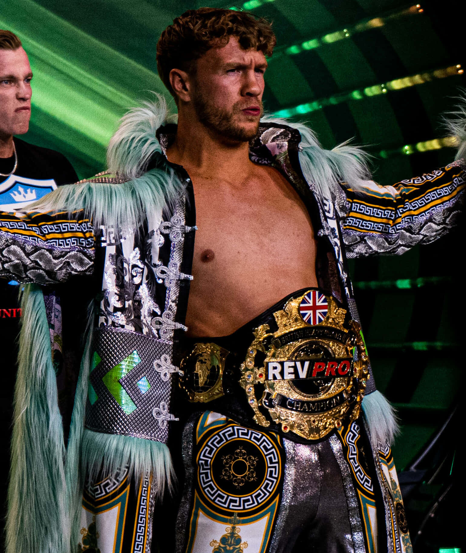 Will Ospreay Silver Tribal Coat Wallpaper