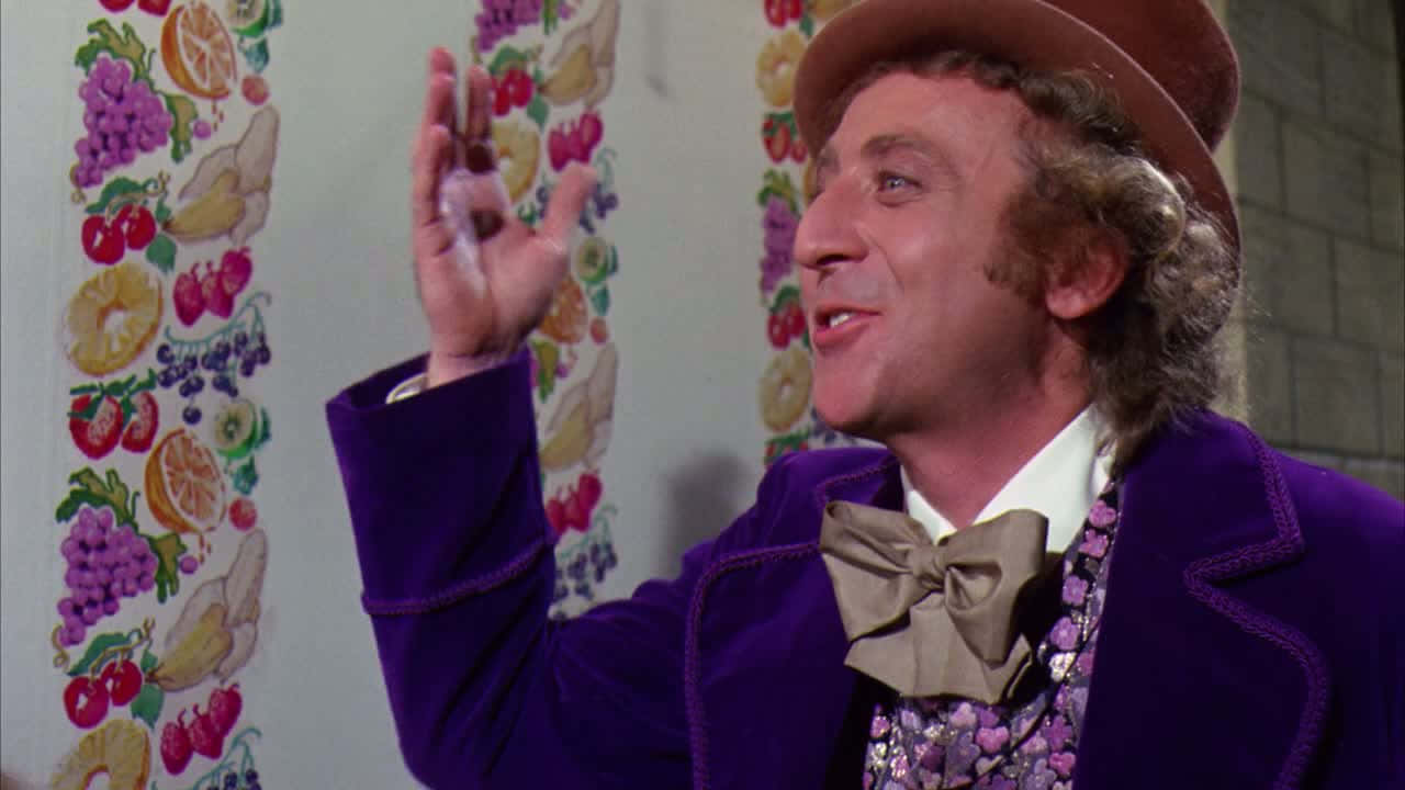 Willy Wonka Lickable Wallpaper Scene Wallpaper