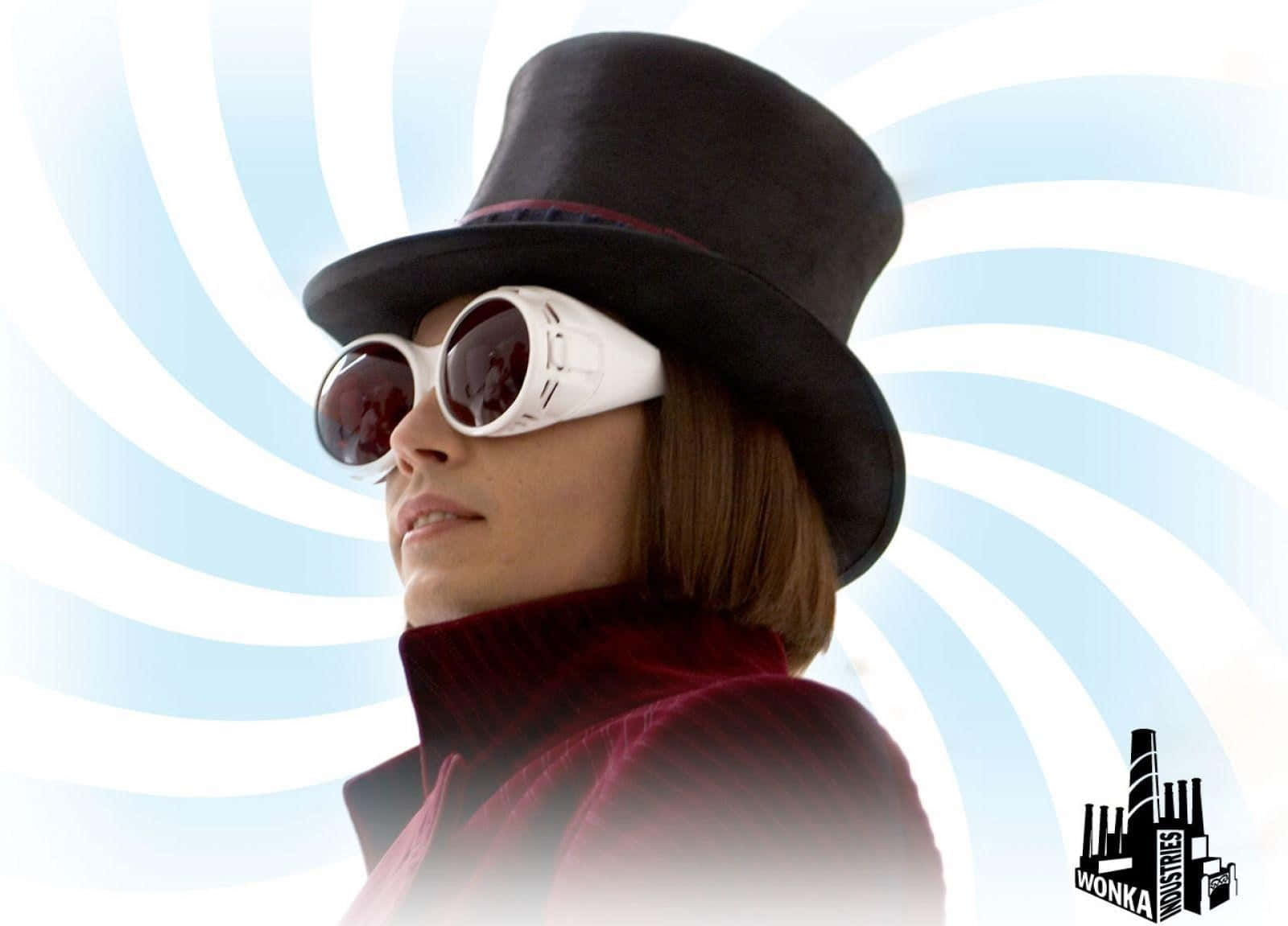 Willy Wonka Stylized Portrait Wallpaper