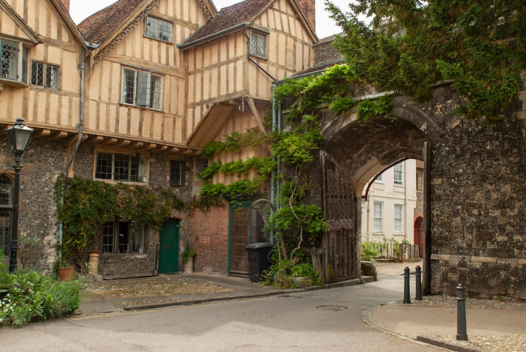 Winchester Historic Architectureand Street Wallpaper