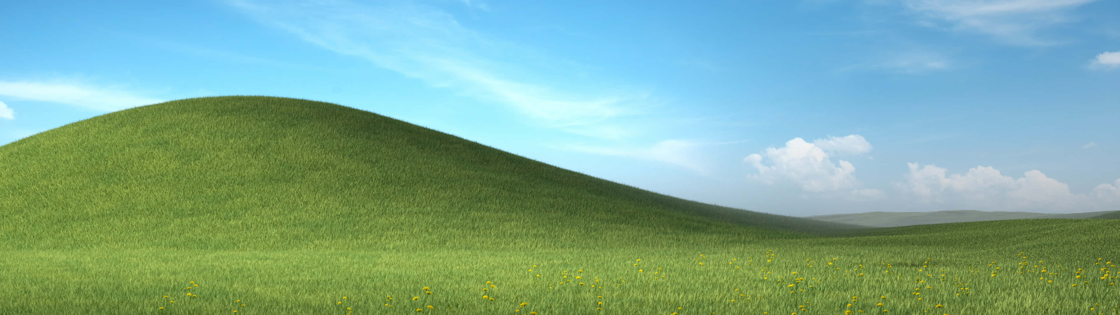 Windows X P Bliss Hill Background Wallpaper