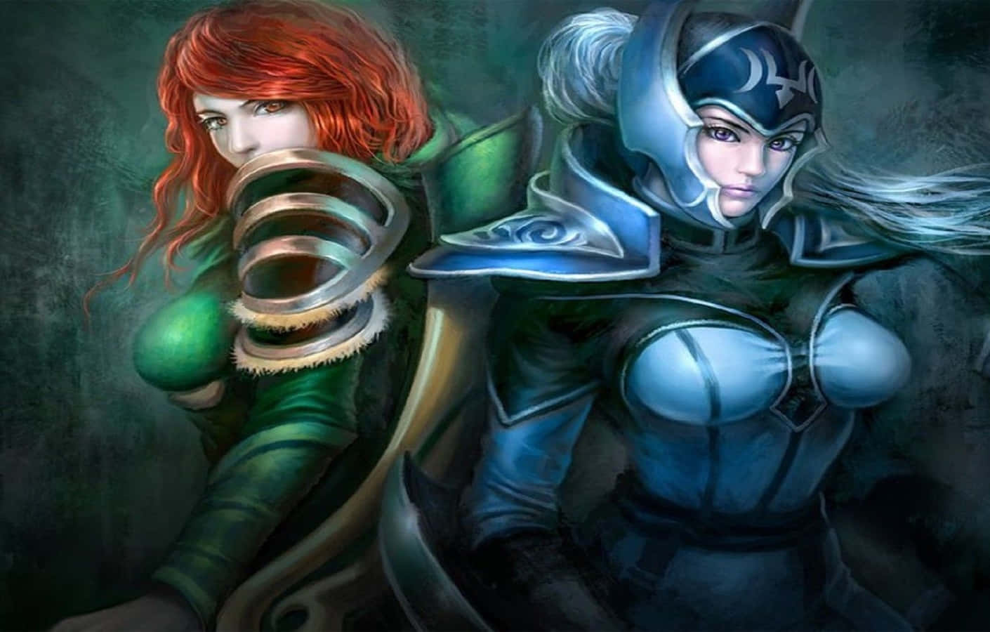 Windranger In Action On The Battlefield Wallpaper