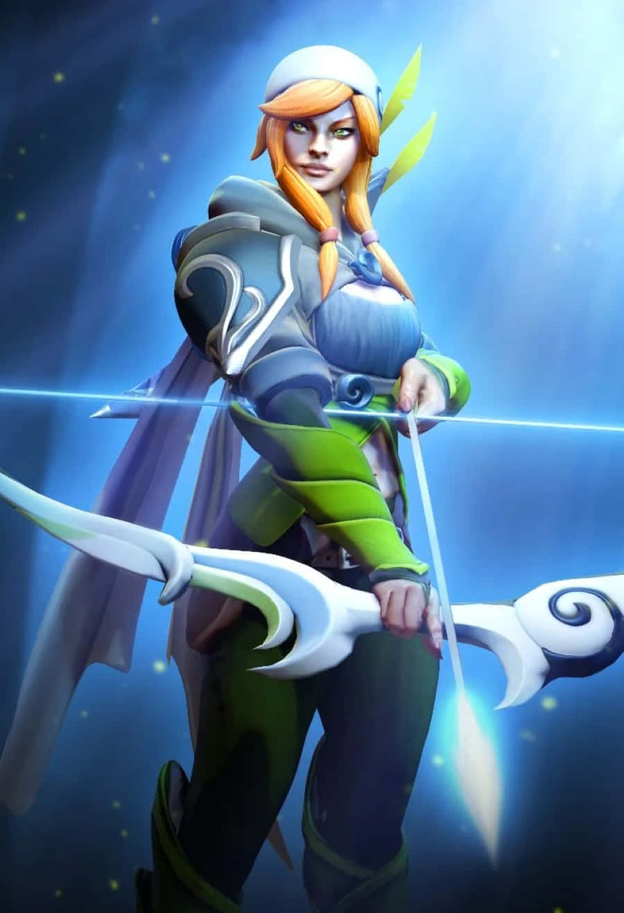 Windranger, The Skilled Archer Of The Dota 2 Universe Wallpaper