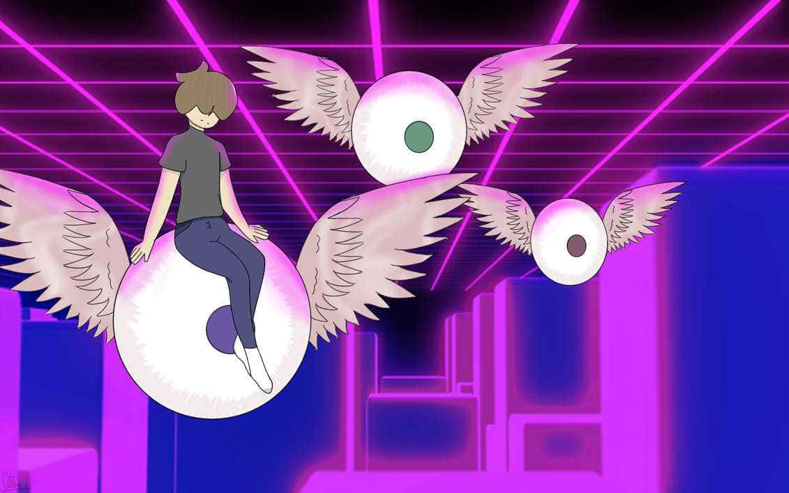 Winged Eyes Weirdcore Pfp Wallpaper