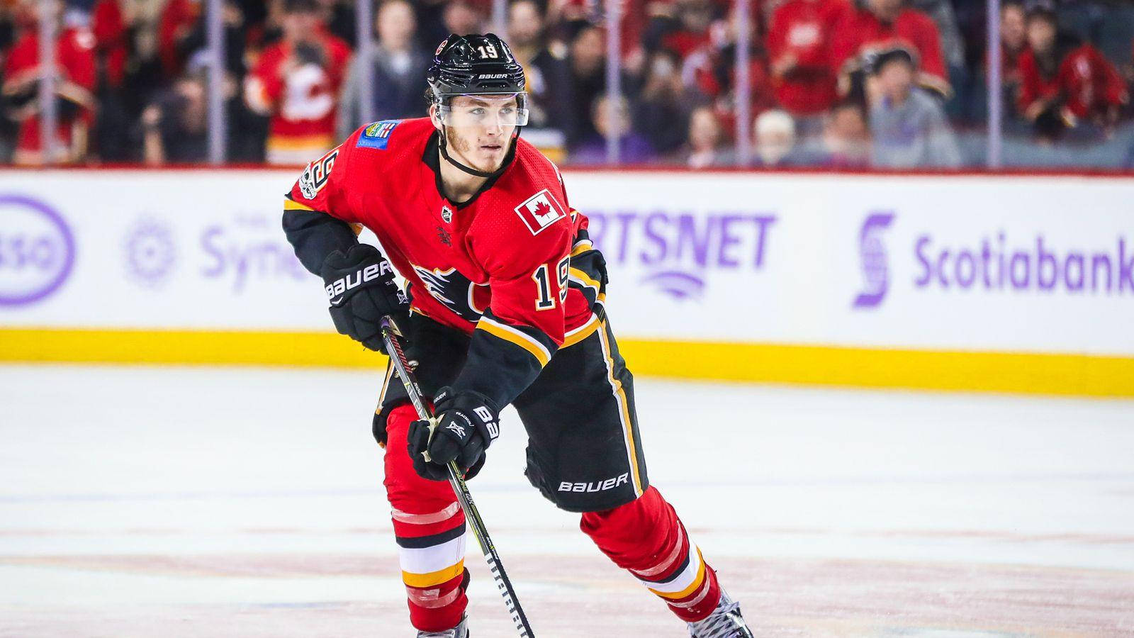 Winger Matthew Tkachuk Ice Hockey Game Wallpaper