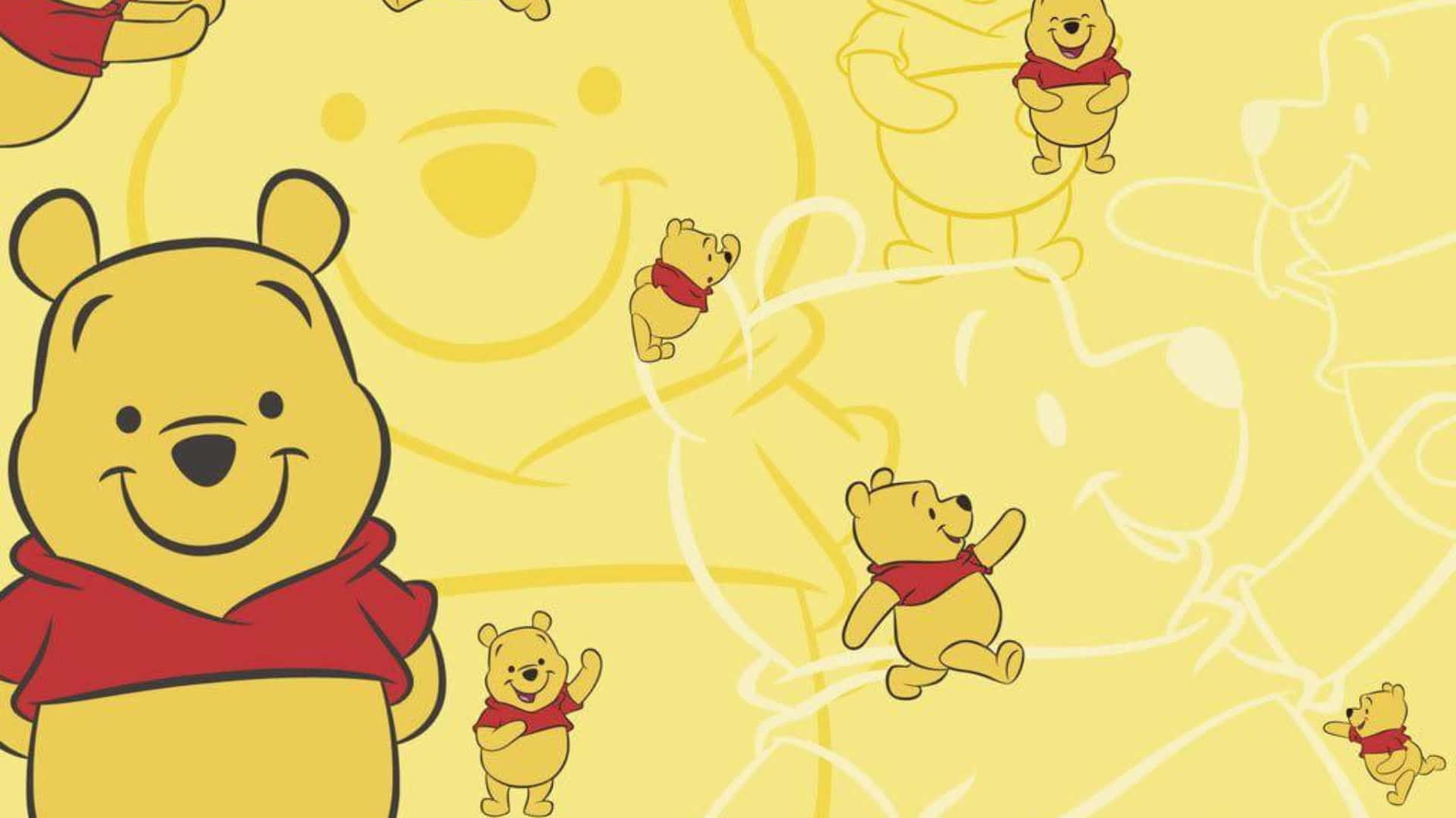 Winnie The Pooh Is Ready To Help With Your Laptop Needs Wallpaper