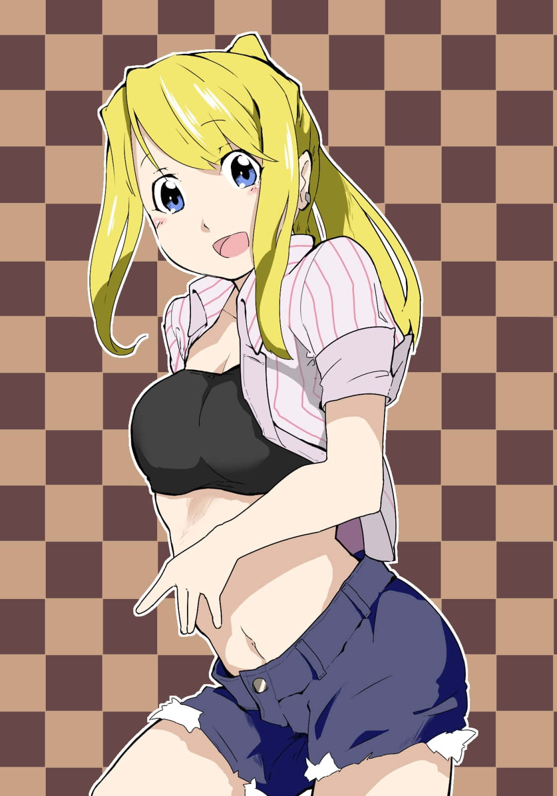 Winry Rockbell – A Spirited Mechanic Wallpaper