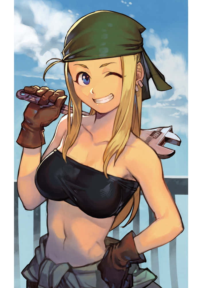 Winry Rockbell - The Caring And Skilled Mechanic Wallpaper