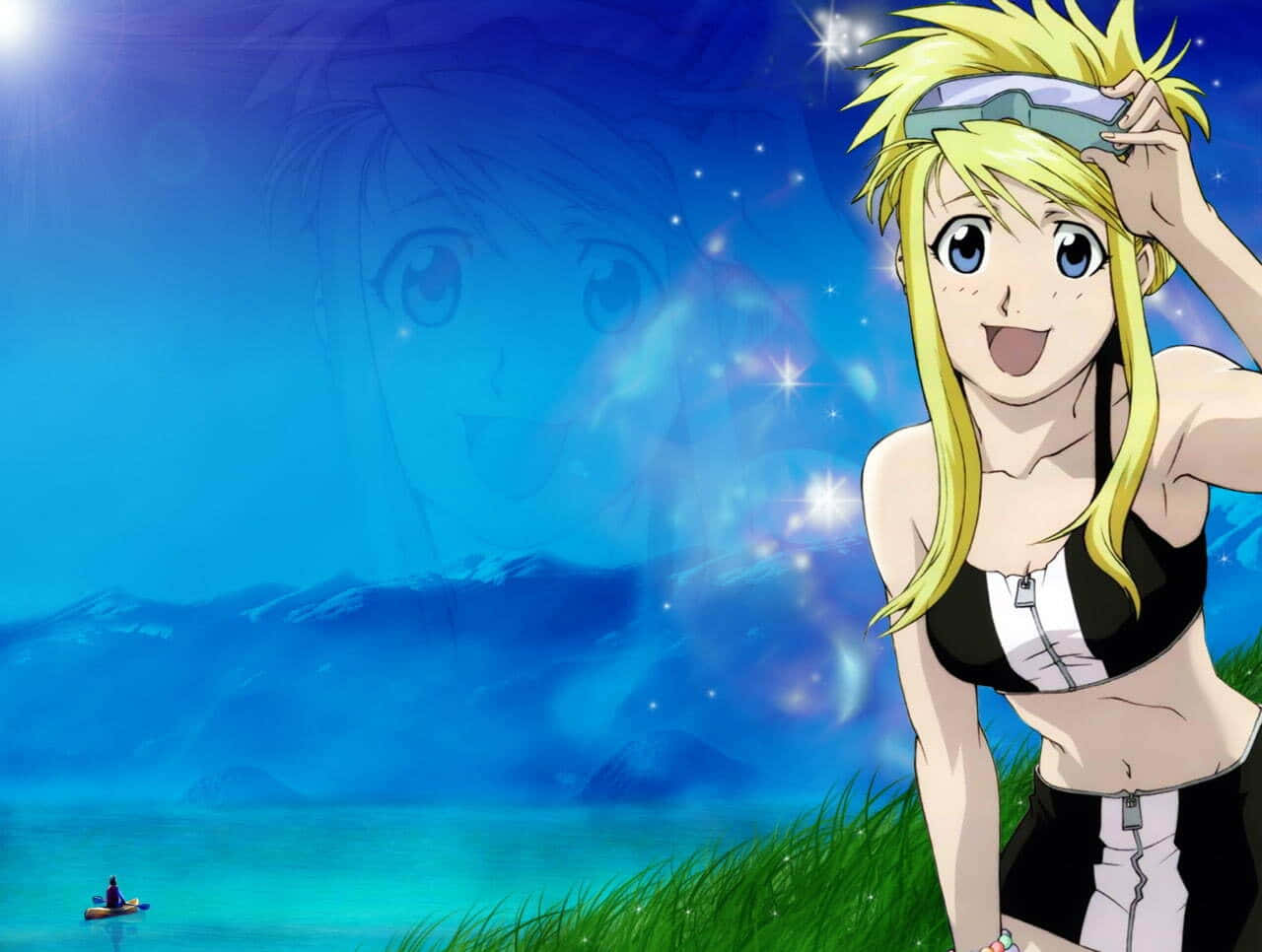 Winry Rockbell - The Talented Young Mechanic Wallpaper