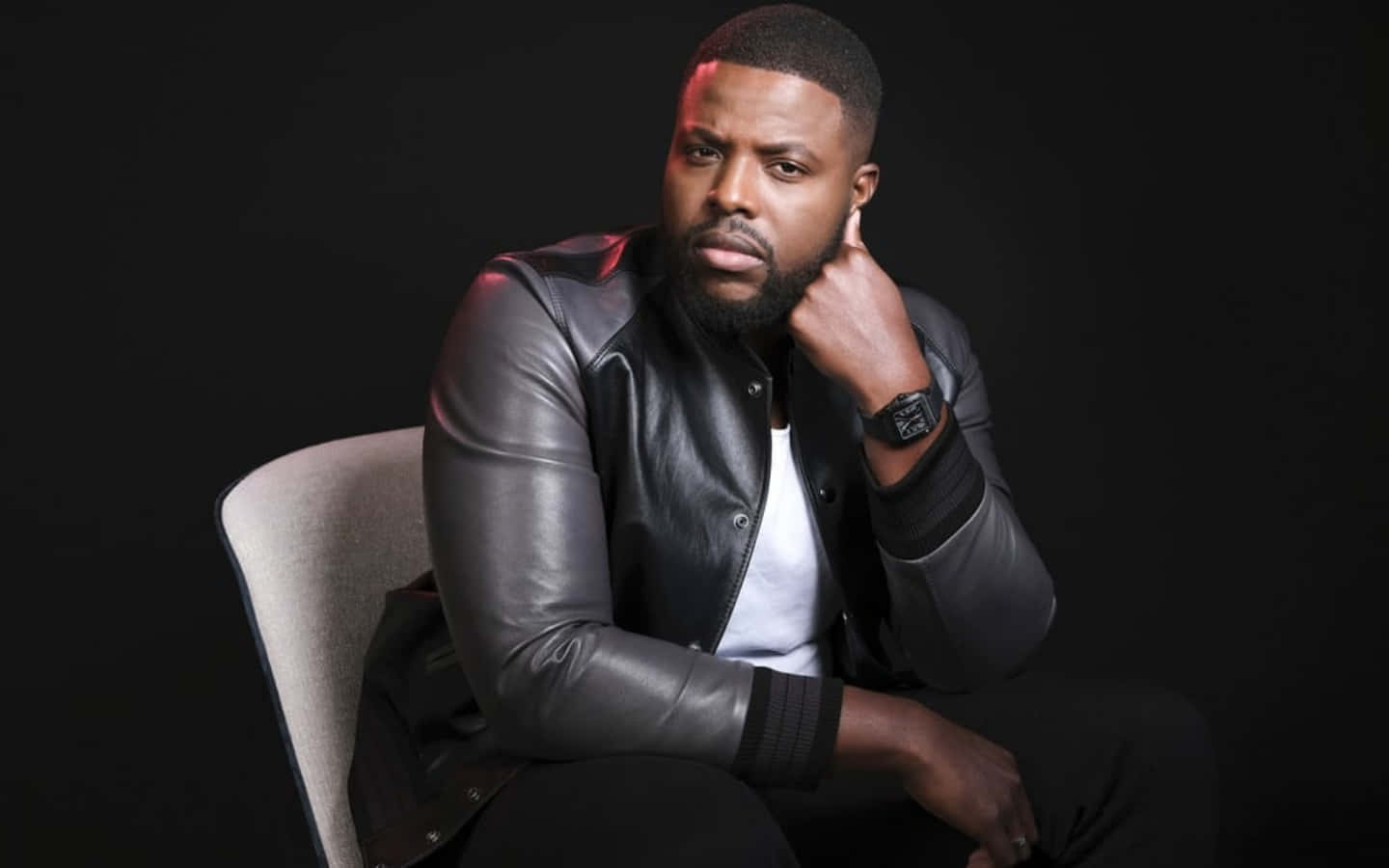 Winston Duke Poses For A Photograph Wallpaper