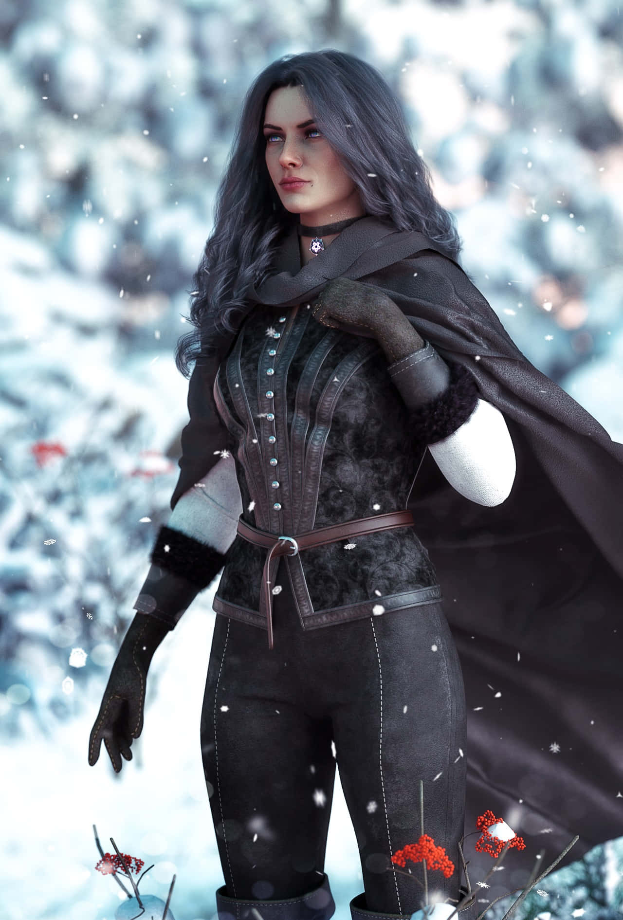 Winter Sorceress Yennefer Wallpaper