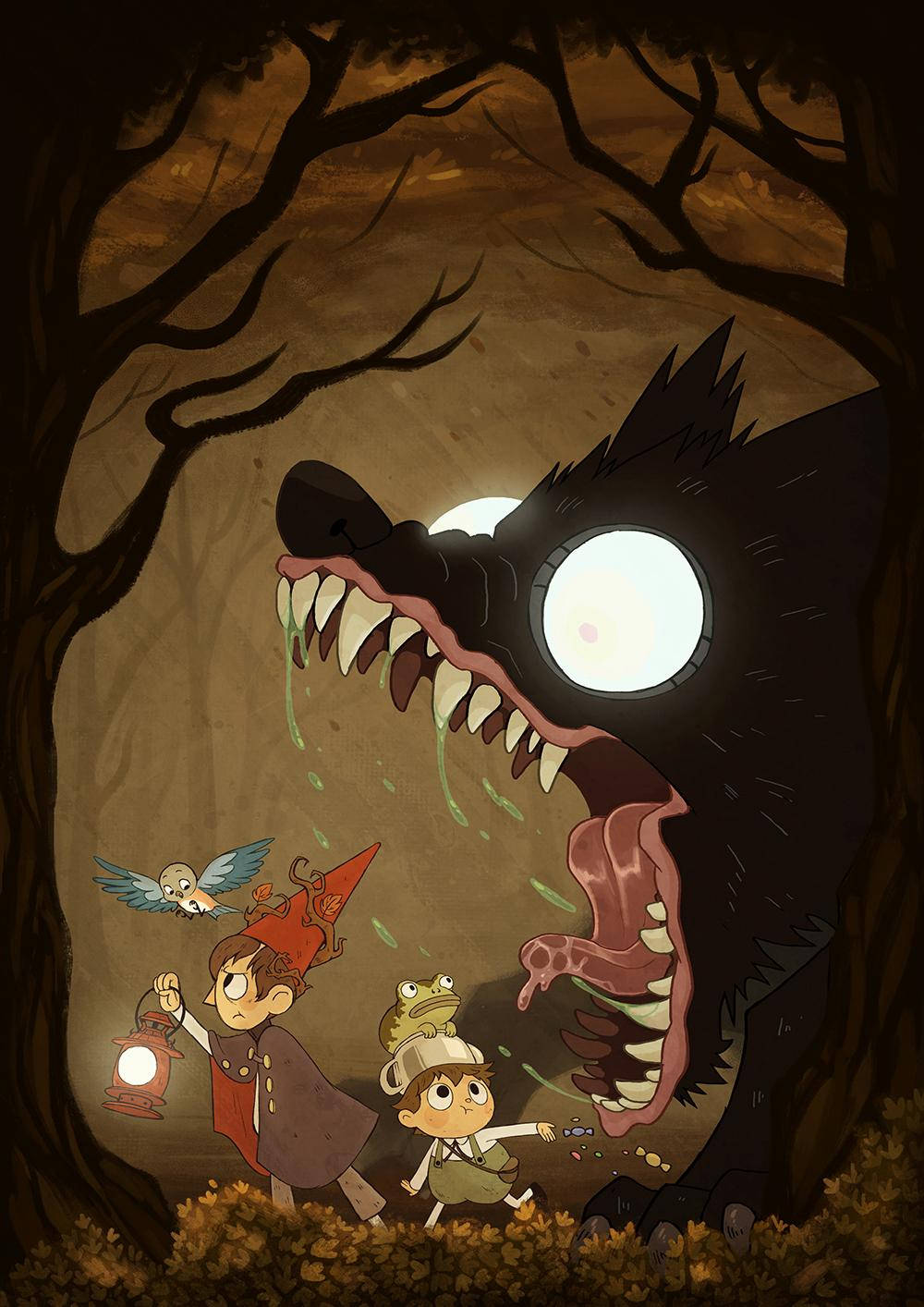 Wirt Greg Monster Over The Garden Wall Wallpaper