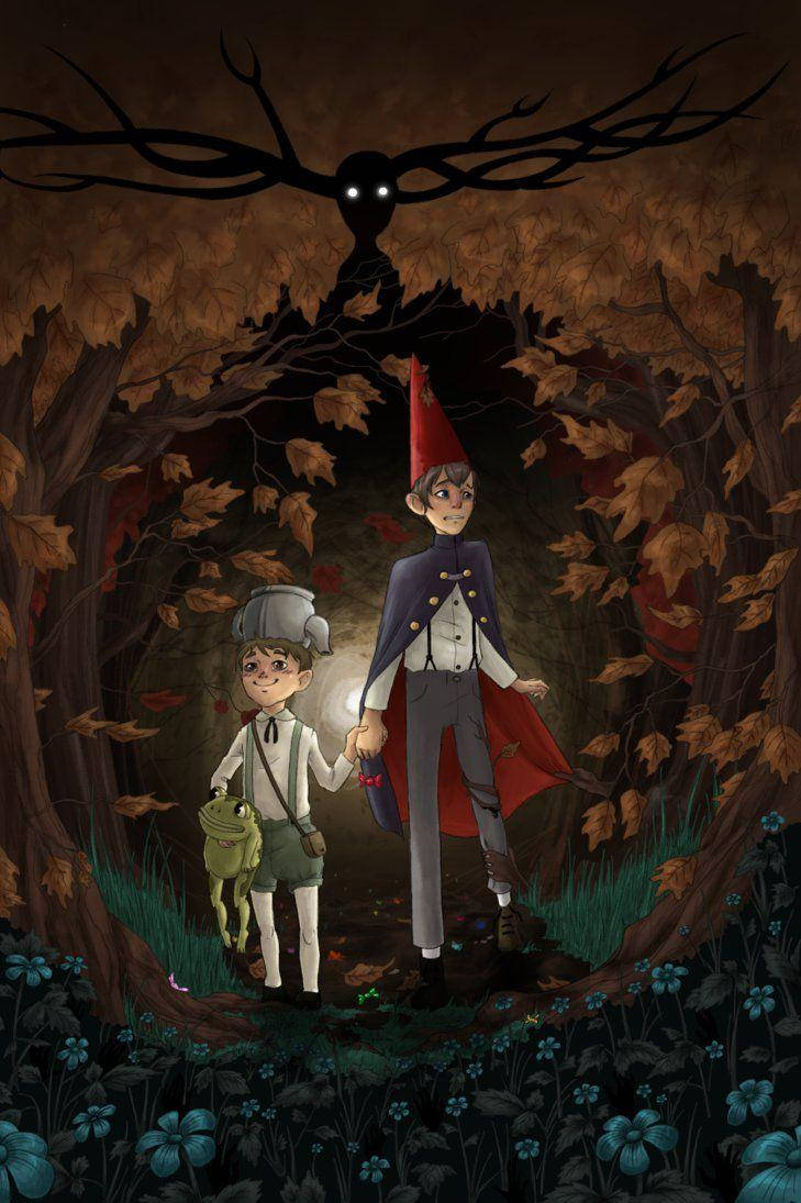 Wirt Holding Greg's Hand Over The Garden Wall Wallpaper