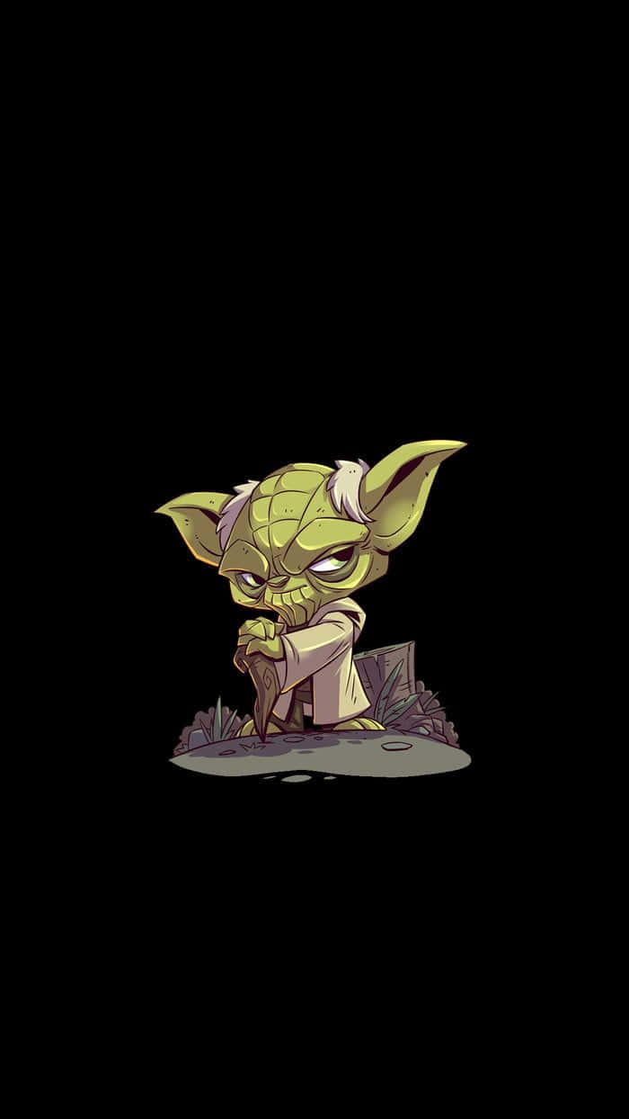 Wise Cartoon Yoda Wallpaper