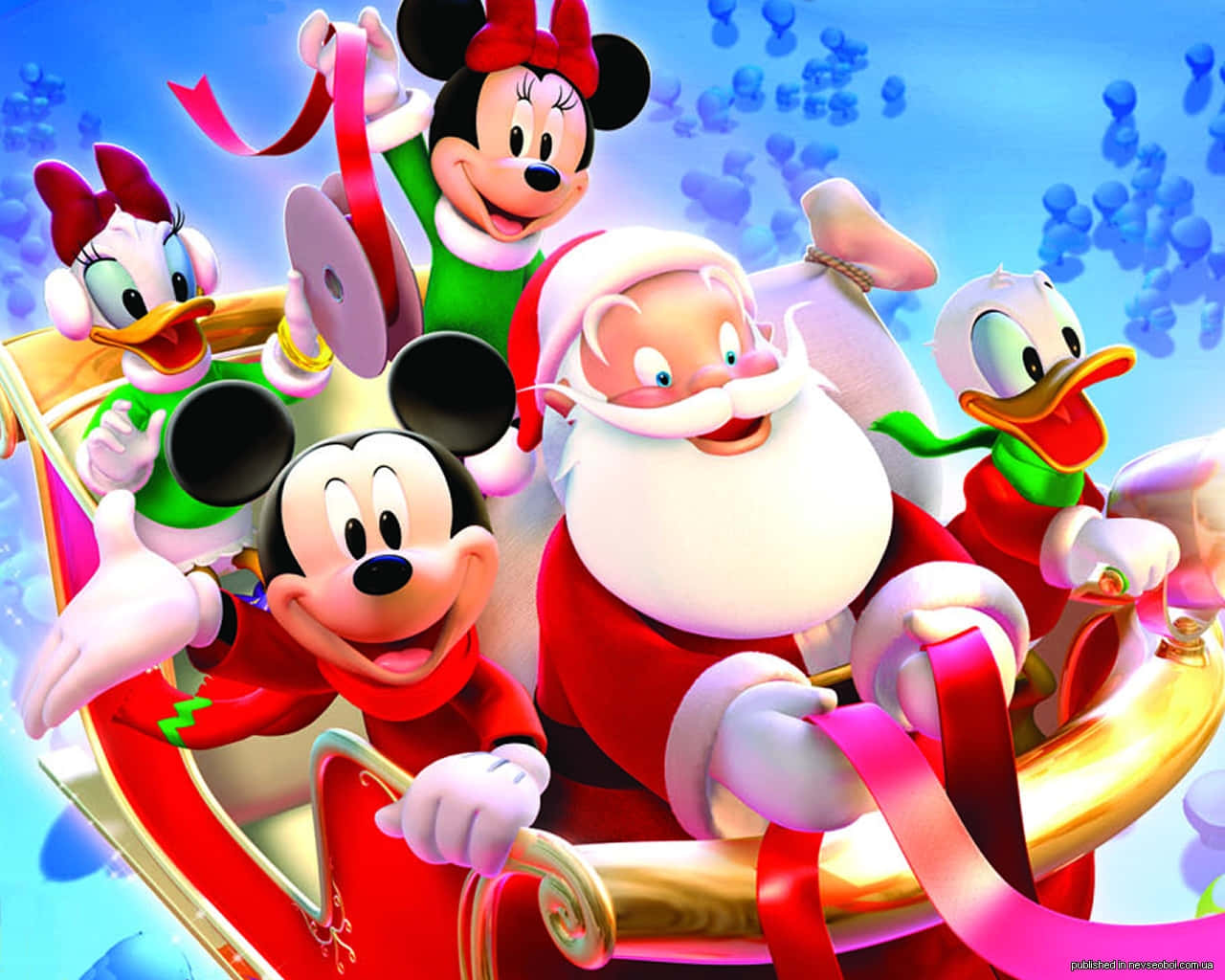 Wish Everyone A Mickey Mouse Happy New Year! Wallpaper