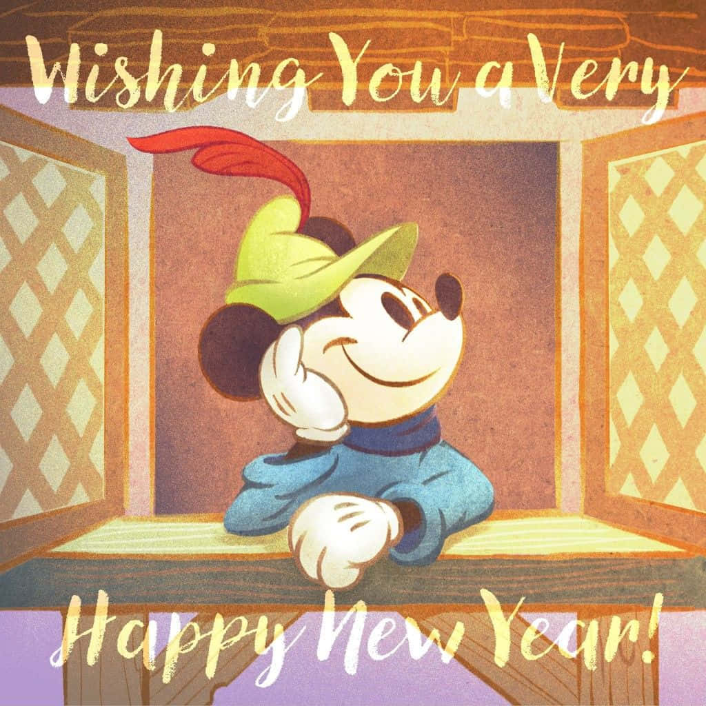 Wishing You A Happy New Year From Disney! Wallpaper