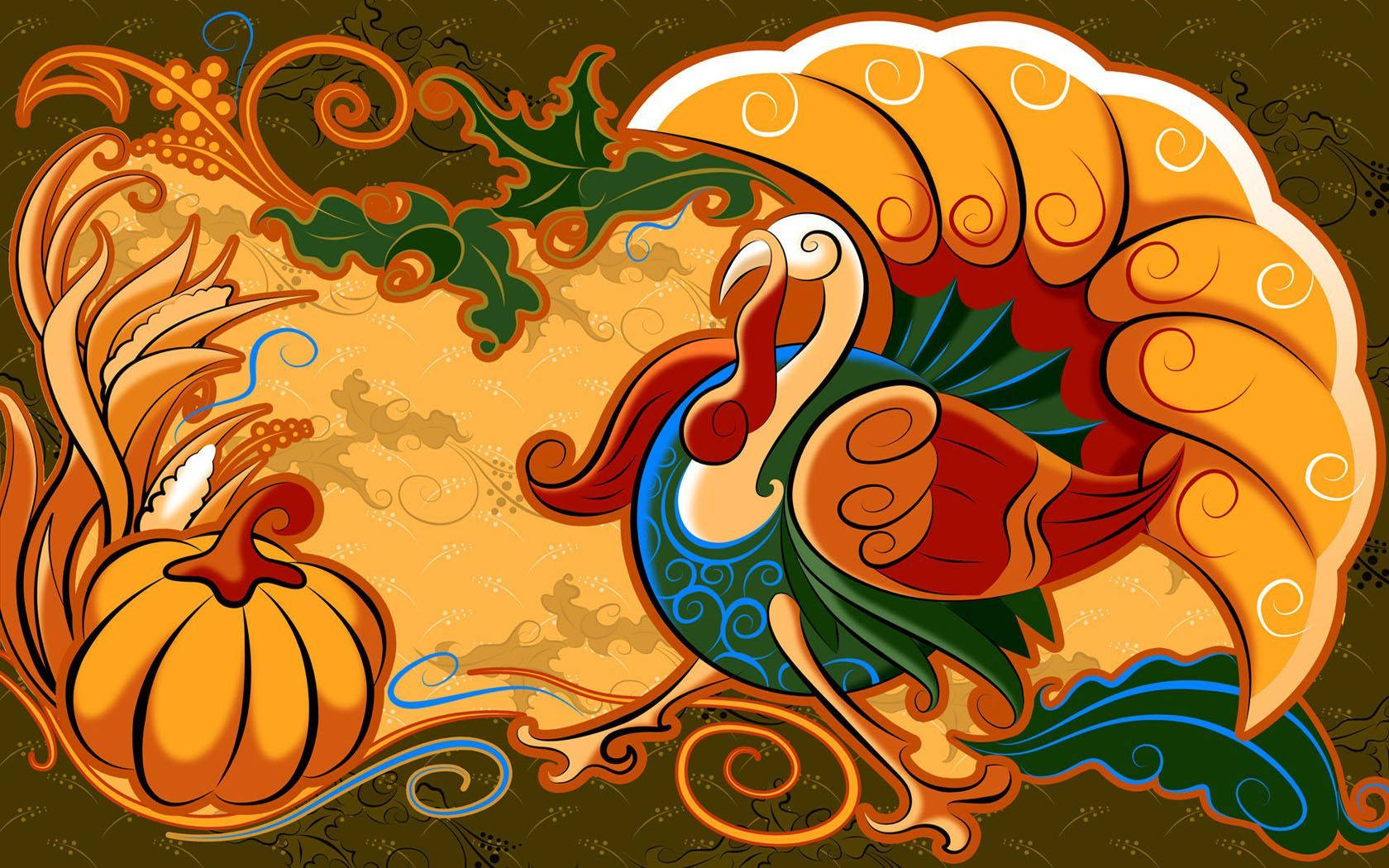 Wishing You And Yours A Happy Thanksgiving In Turkey Wallpaper