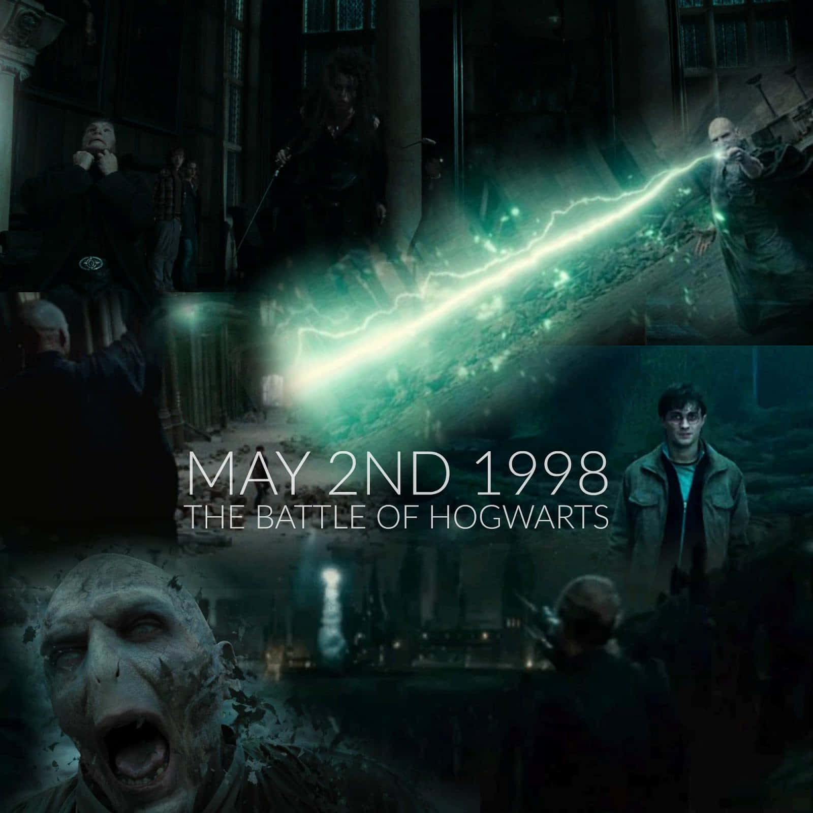 'witness The Gripping Battle Of Hogwarts!' Wallpaper