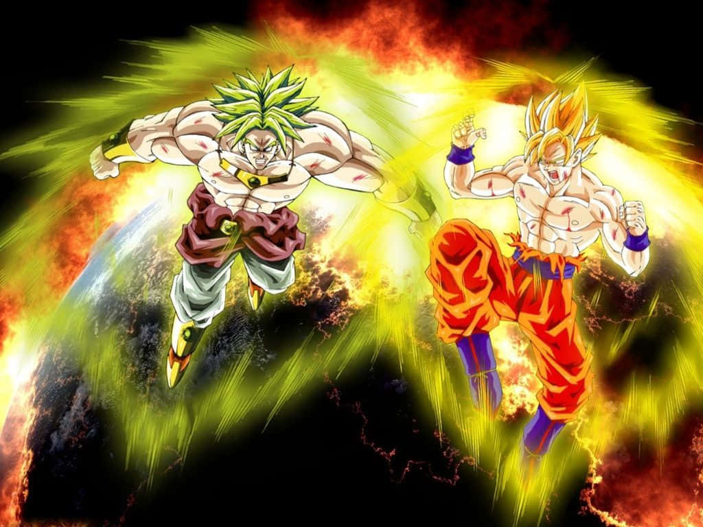 Witness The Unstoppable Power Of Broly In 'dragon Ball Z' Wallpaper