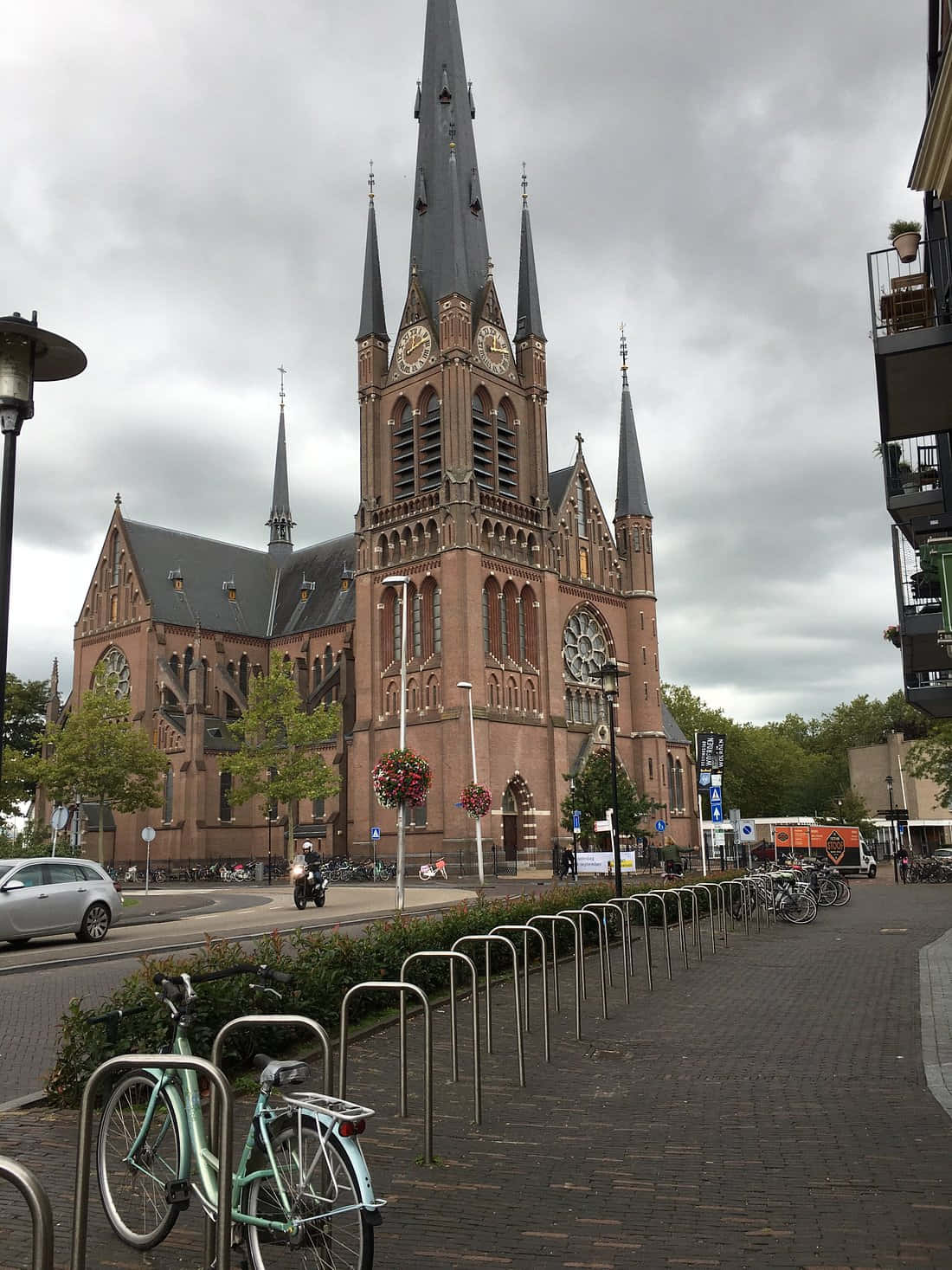 Woerden Gothic Church Street View Wallpaper