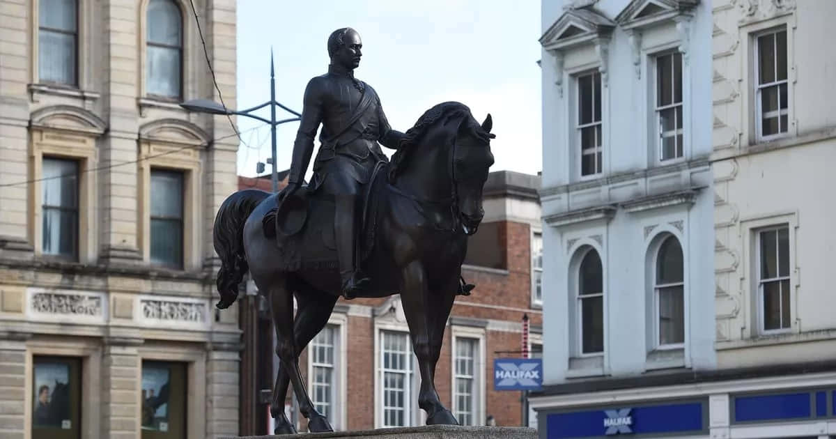 Wolverhampton Horseand Rider Statue Wallpaper