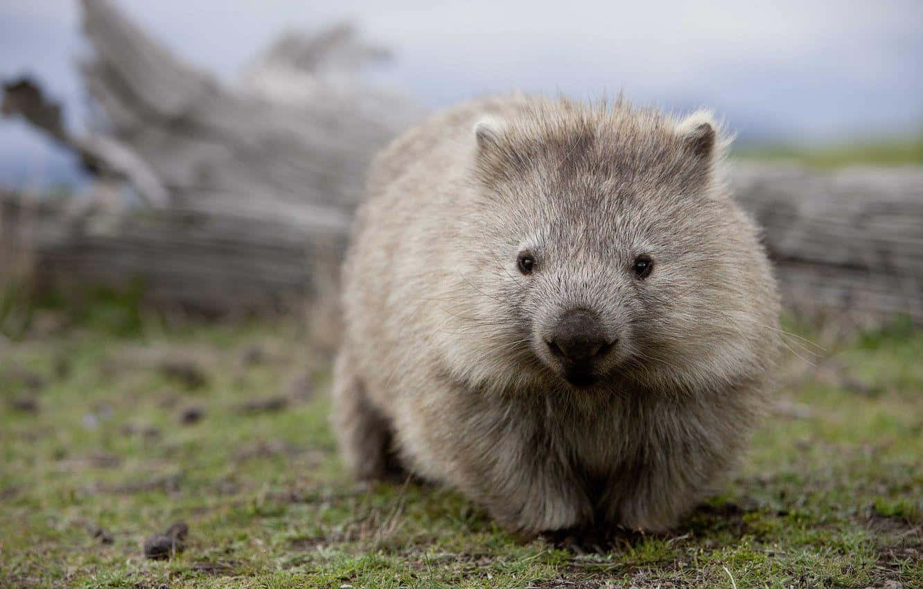 Wombatin Grassy Field.jpg Wallpaper