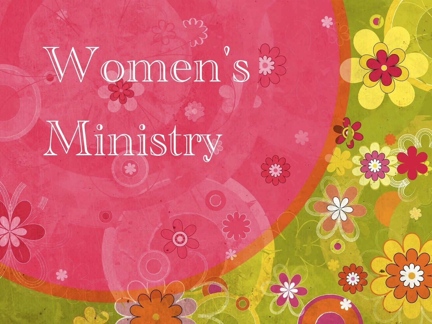 Womens Ministry Floral Graphic Wallpaper