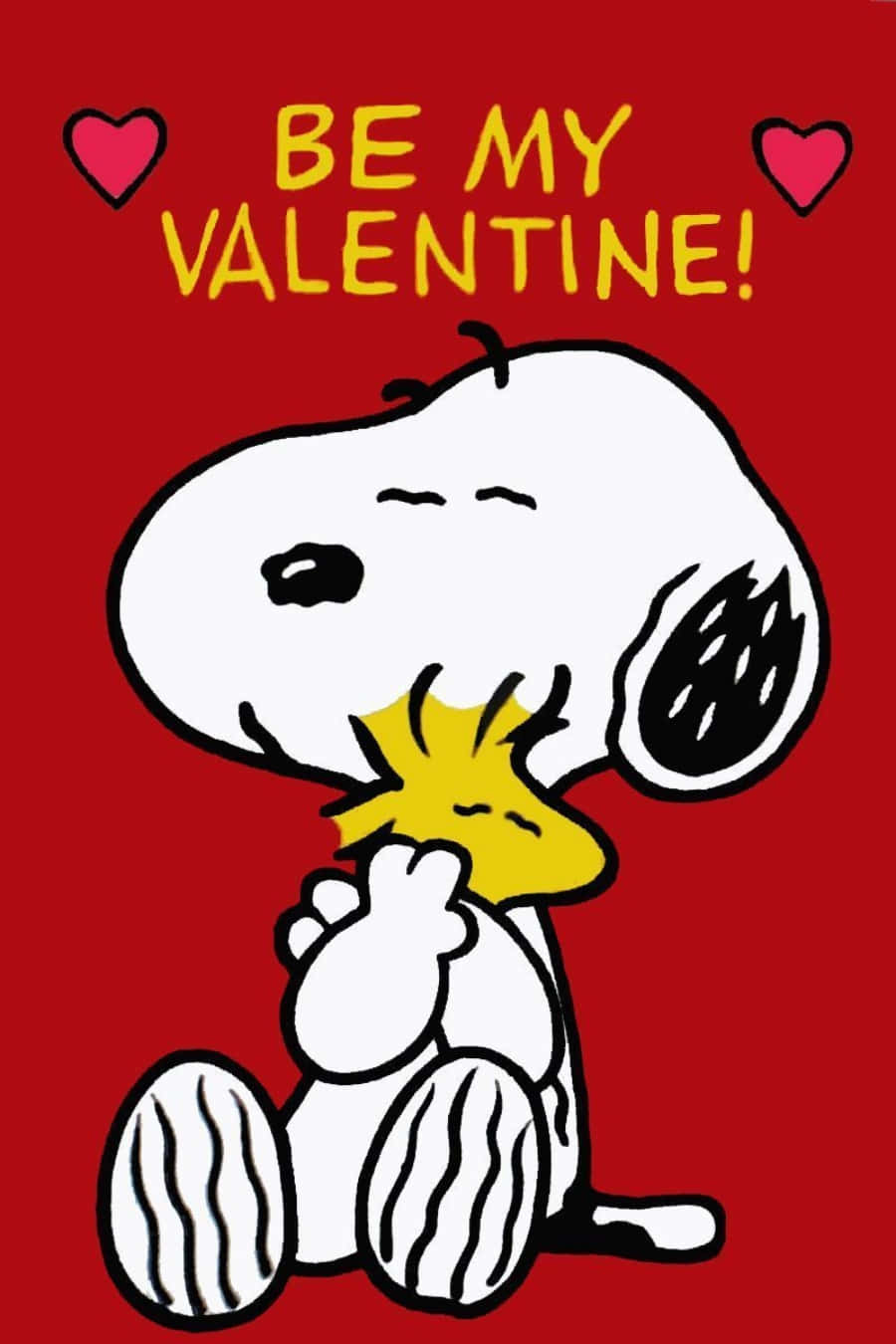 Woodstock Be My Snoopy Valentine Wallpaper